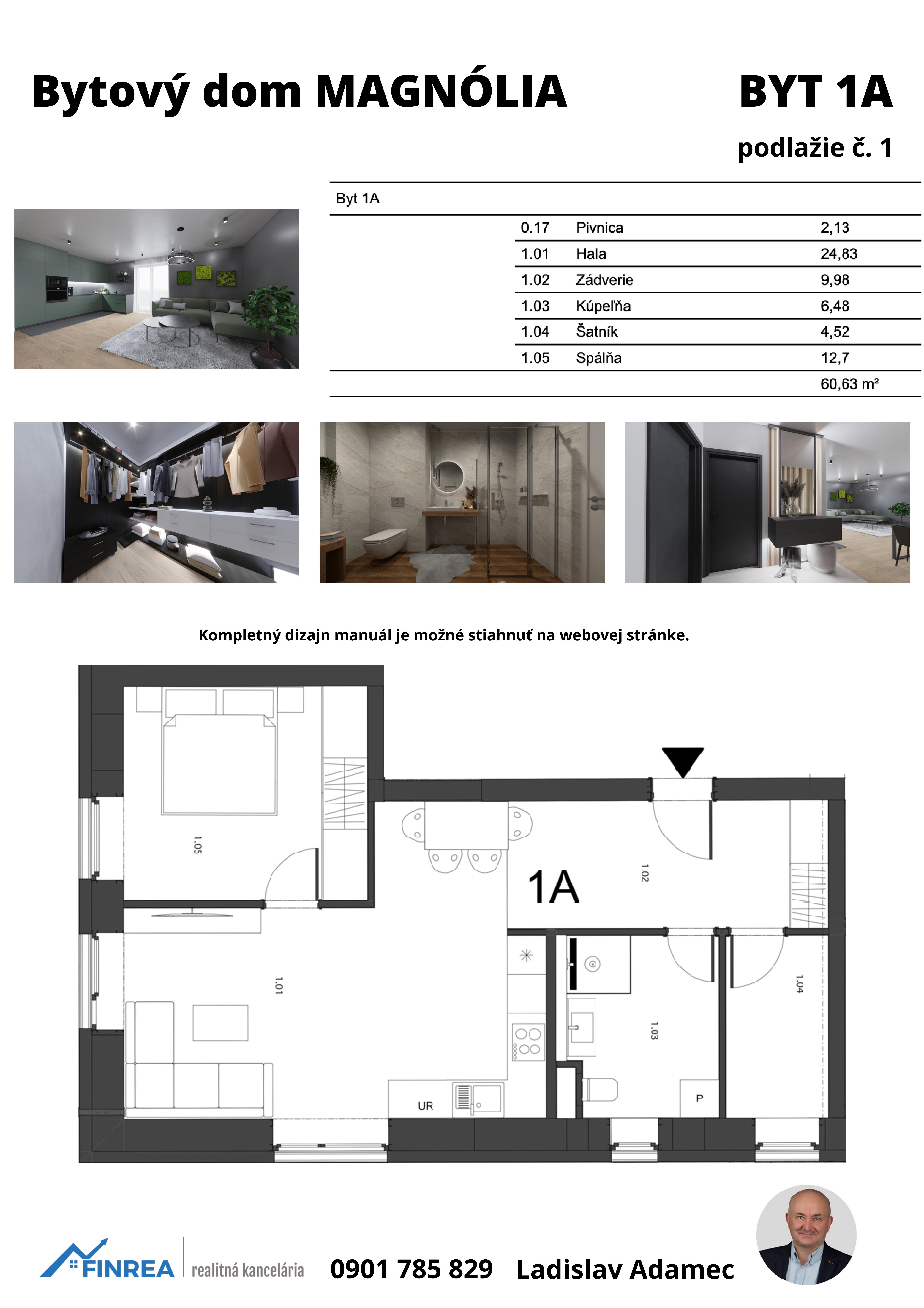 Magnólia Liptov - 1A - Pôdorys