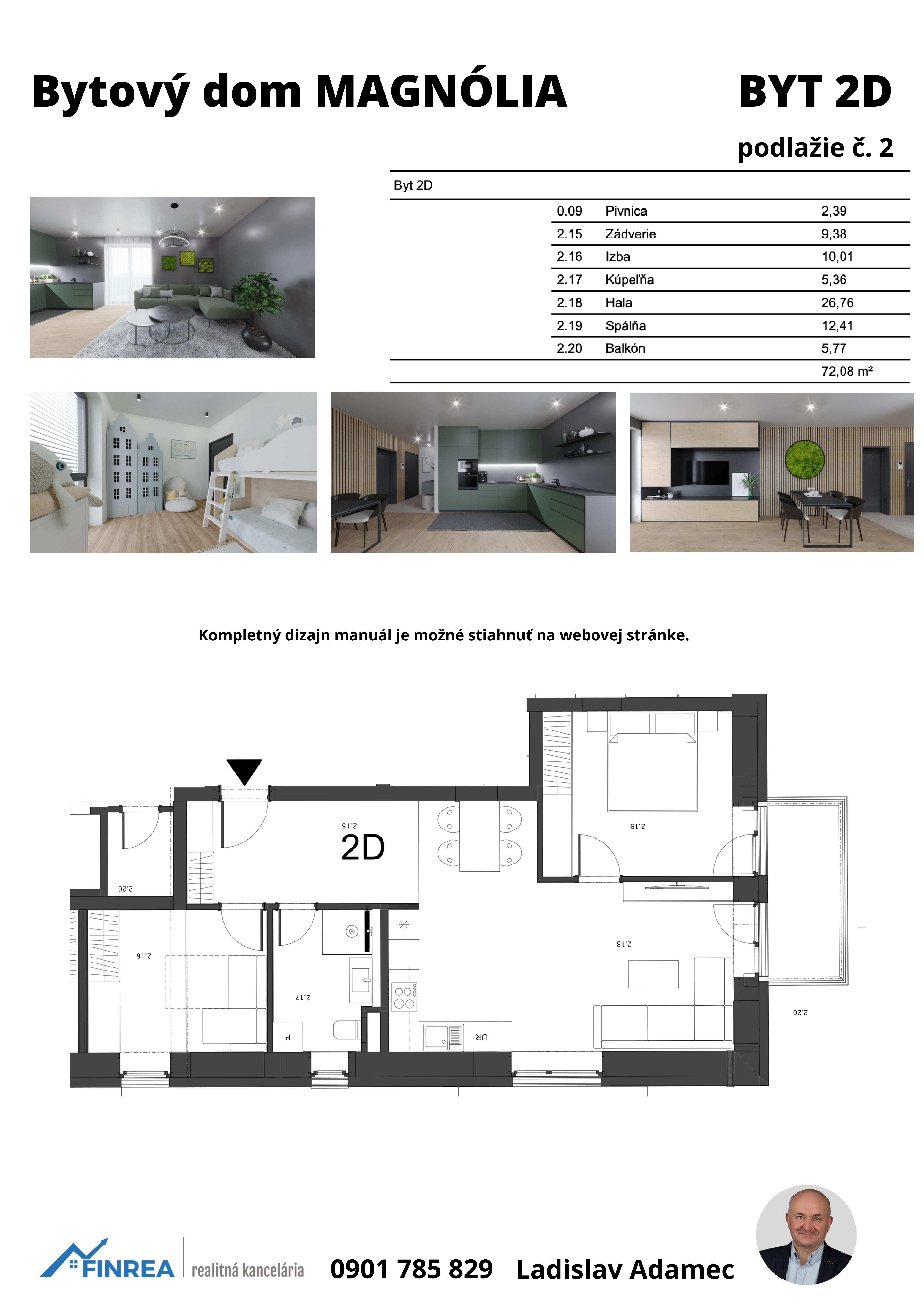 Magnólia Liptov - 2D - Pôdorys