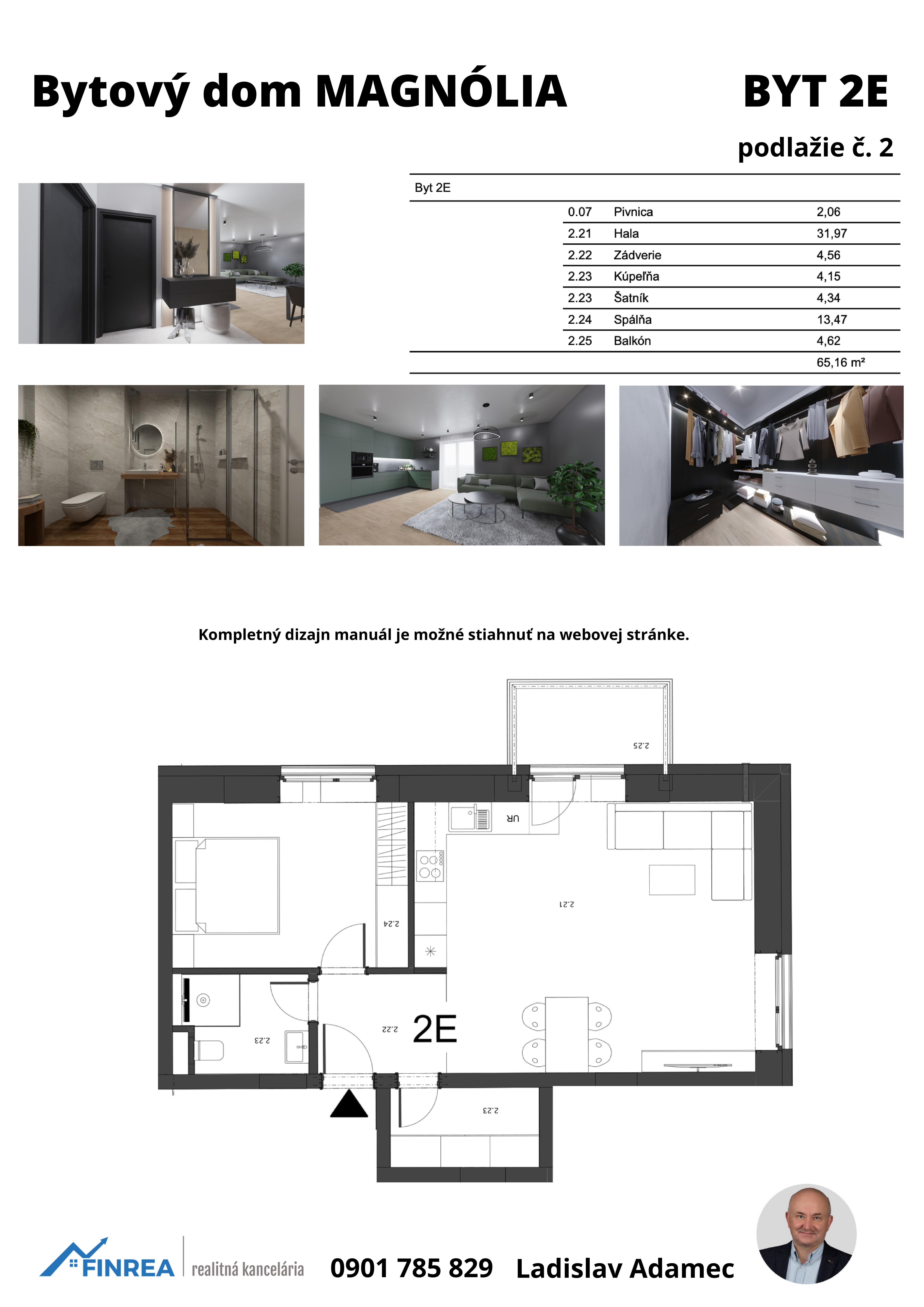 Magnólia Liptov - 2E - Pôdorys