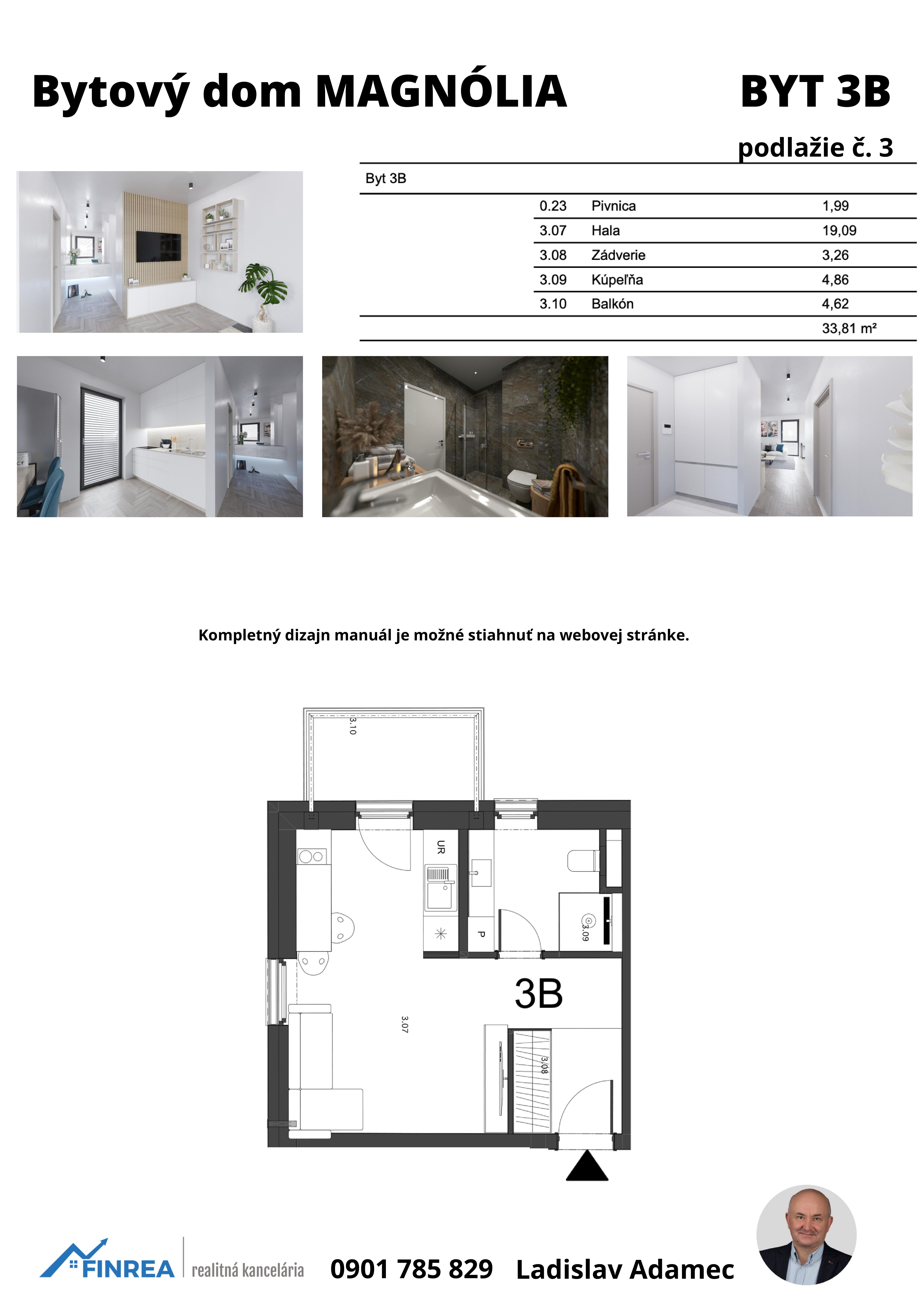 Magnólia Liptov - 3B - Pôdorys