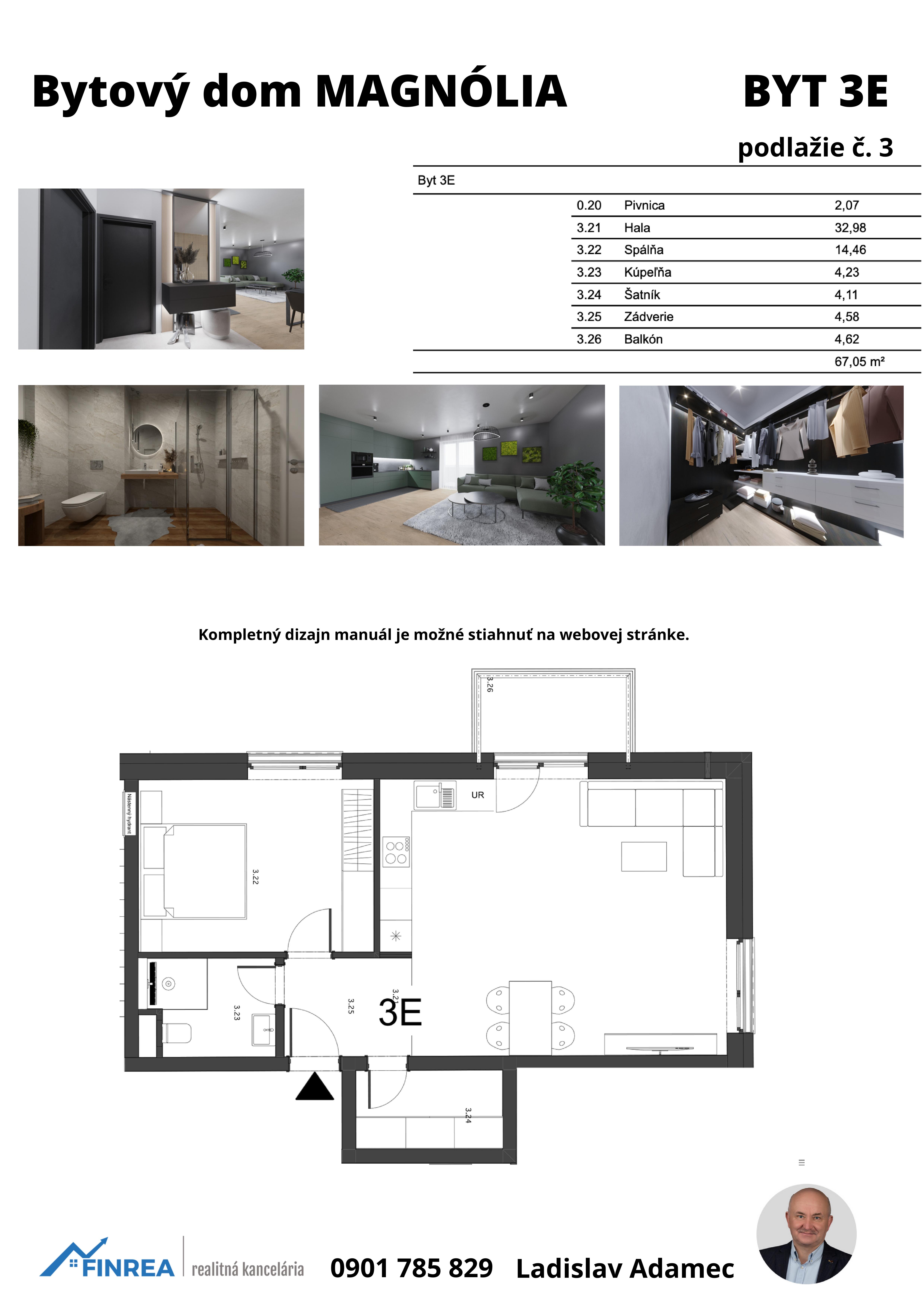 Magnólia Liptov - 3E - Pôdorys