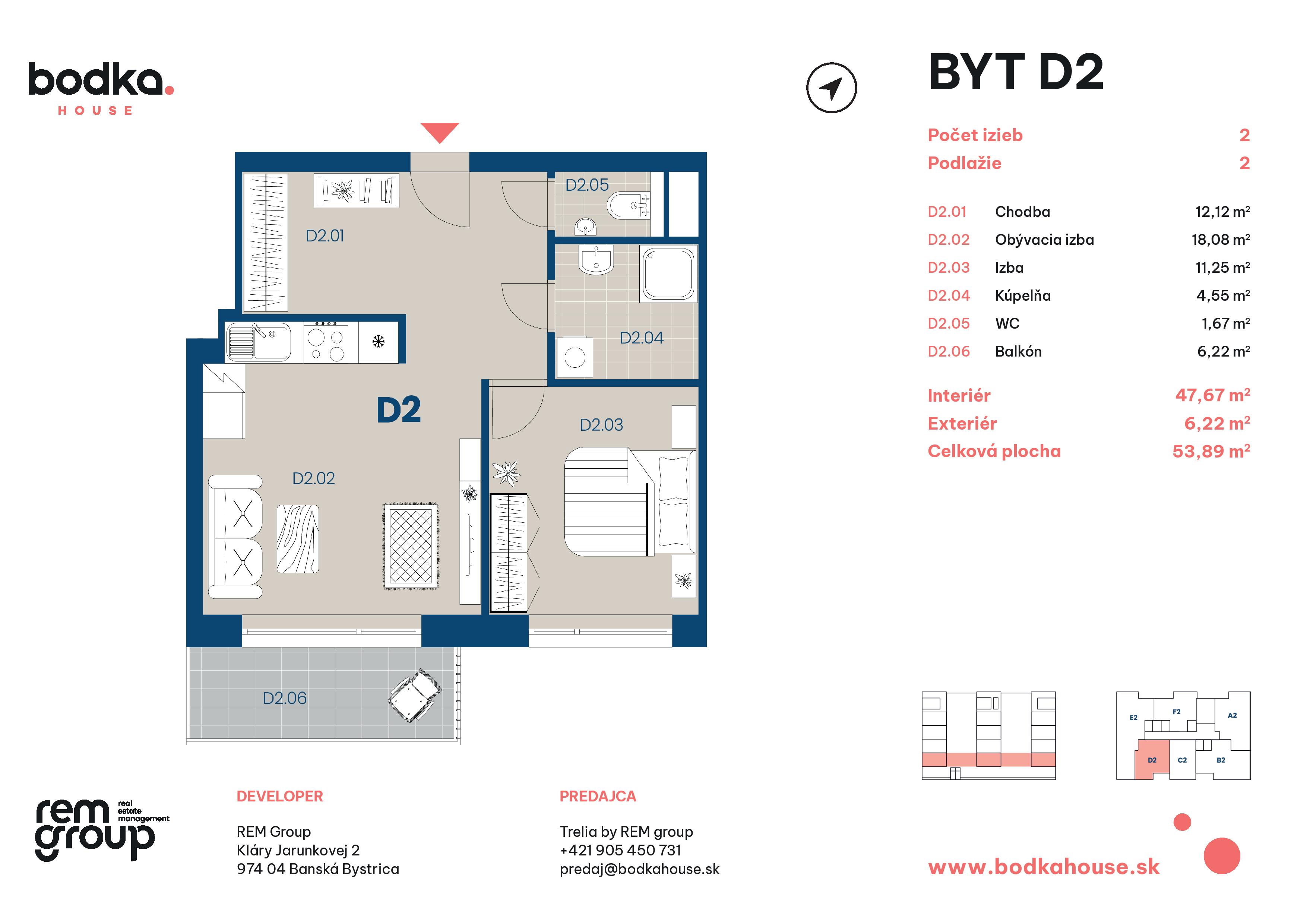 Bodka house - D2 - Pôdorys