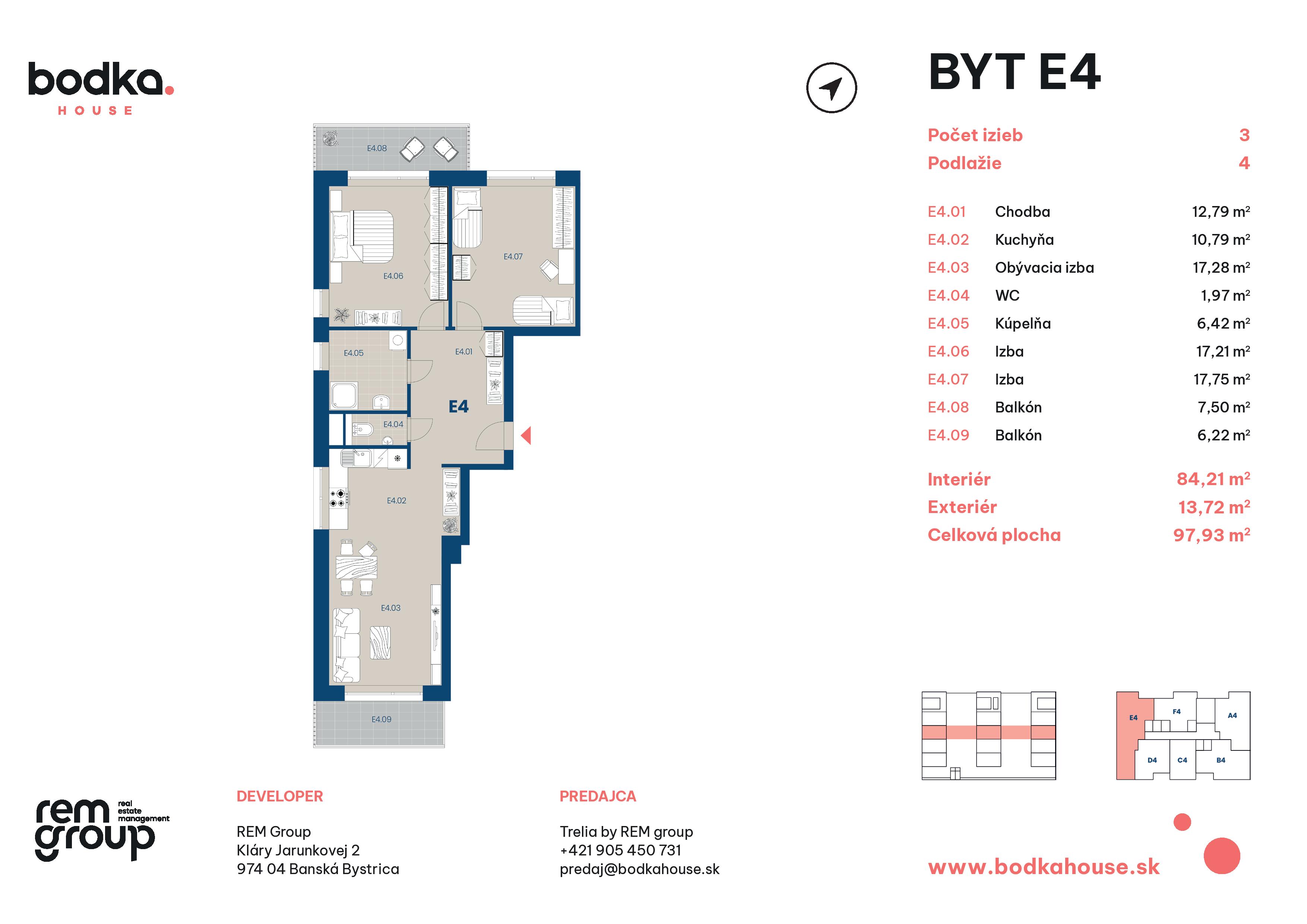 Bodka house - E4 - Pôdorys