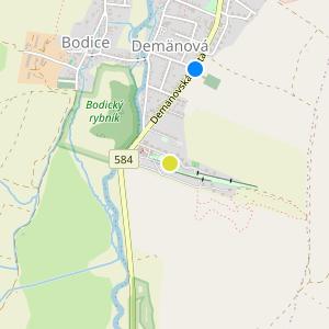 Demänová Village - map