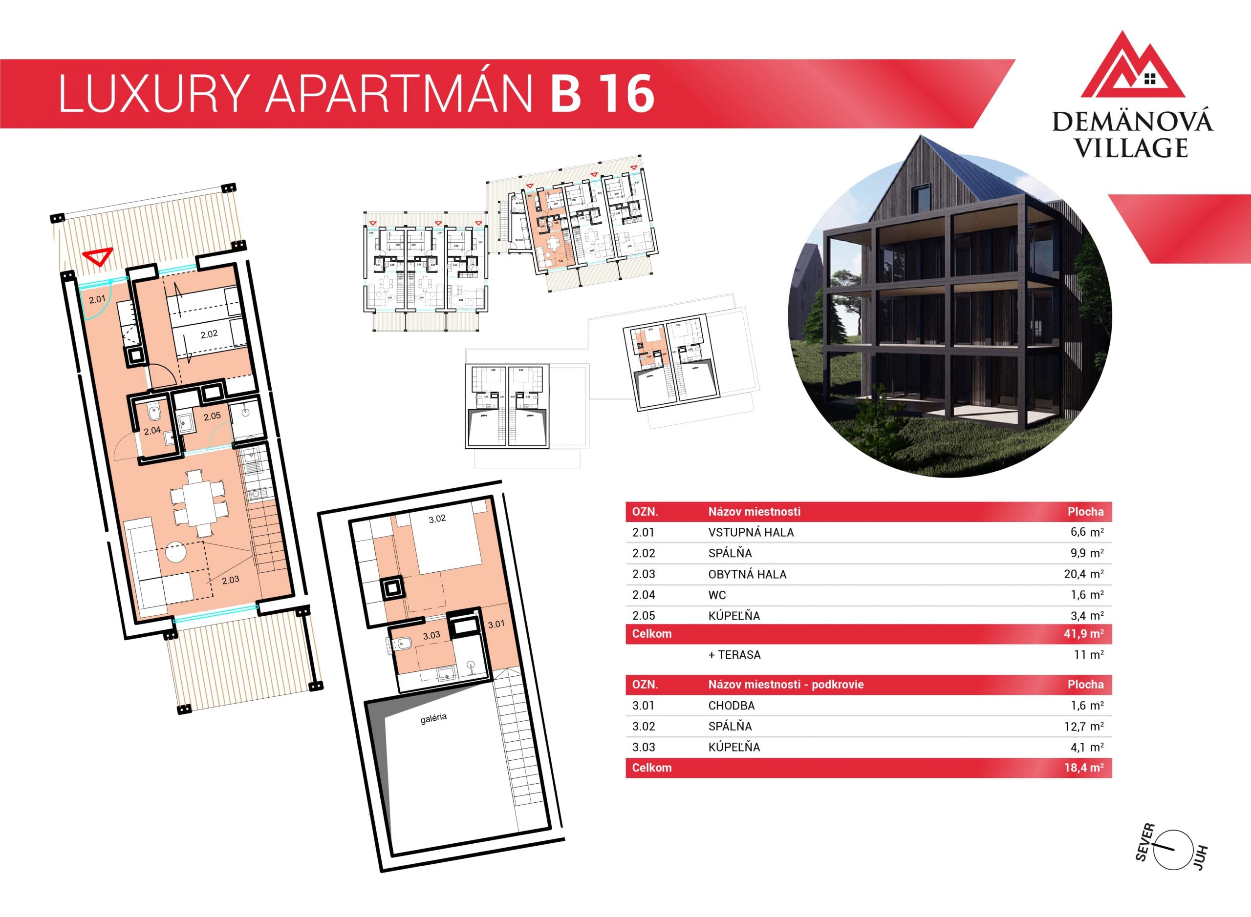 Demänová Village - B16 - Pôdorys