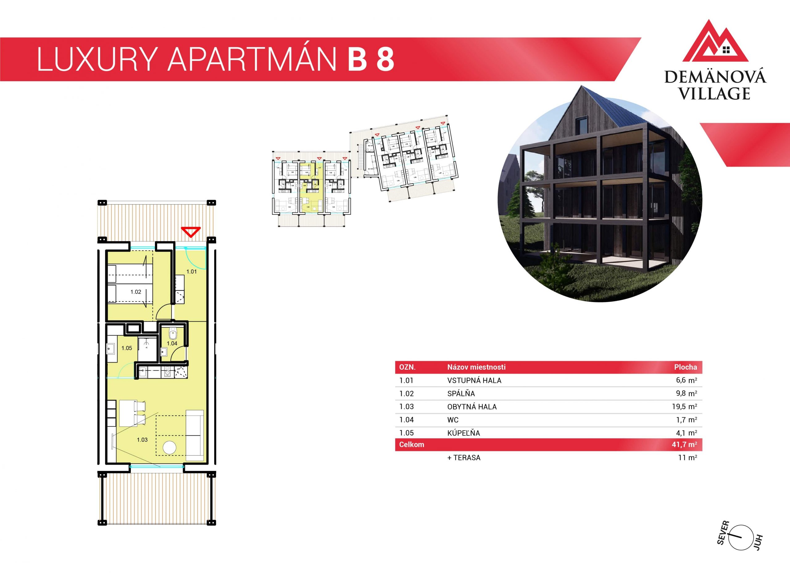 Demänová Village - B8 - Pôdorys