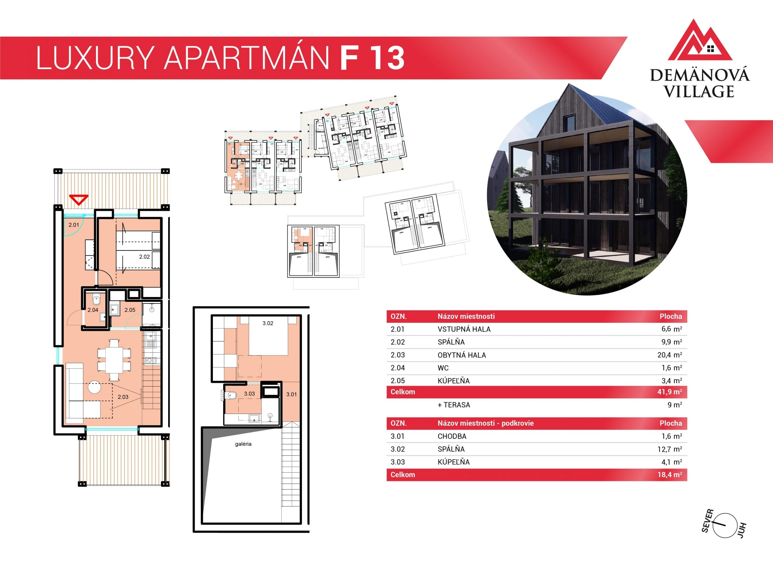 Demänová Village - F13 - Pôdorys