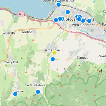 Hotel Demänová Apartments - map