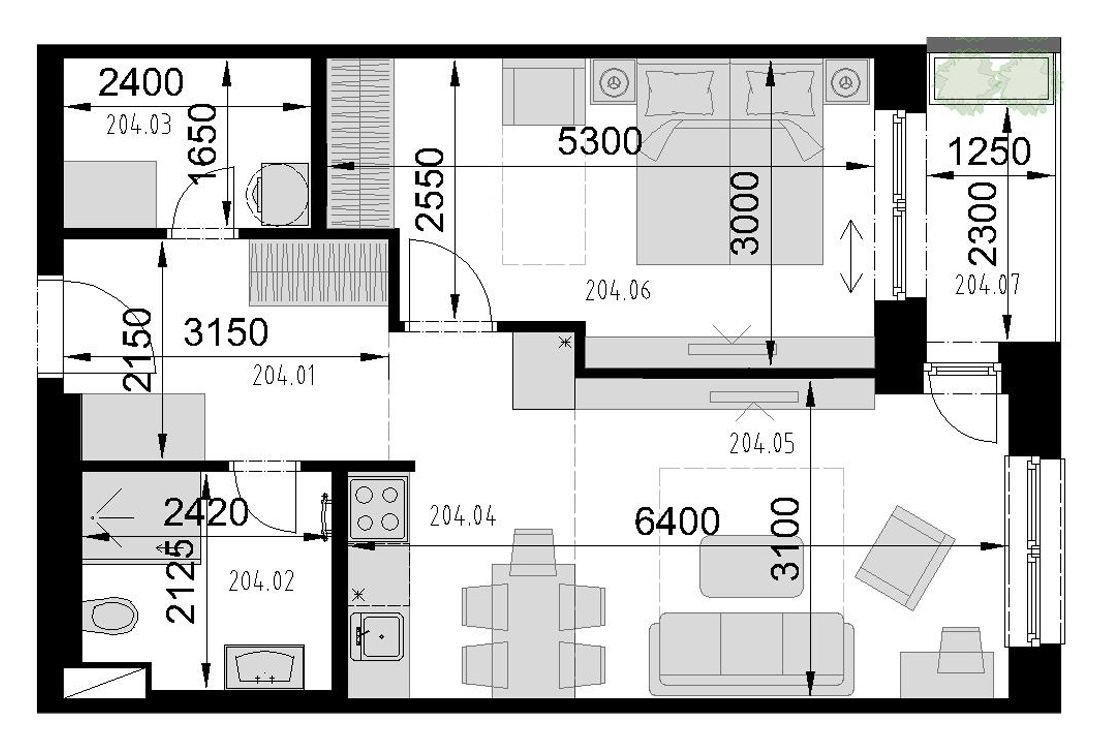 Kaštieľ Bocian - 204 - Pôdorys