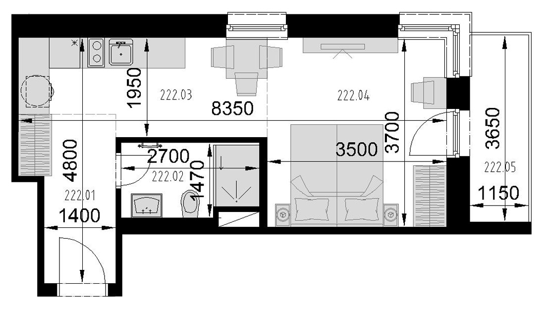 Kaštieľ Bocian - 222 - Pôdorys