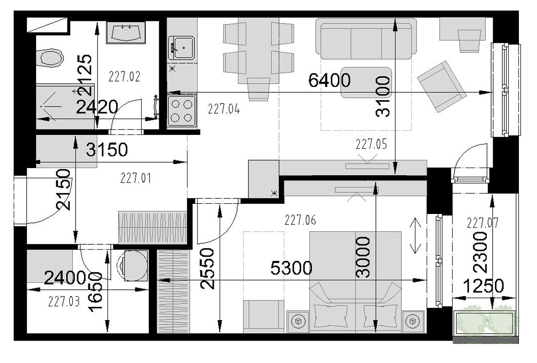 Kaštieľ Bocian - 227 - Pôdorys