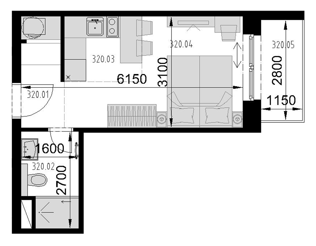 Kaštieľ Bocian - 320 - Pôdorys