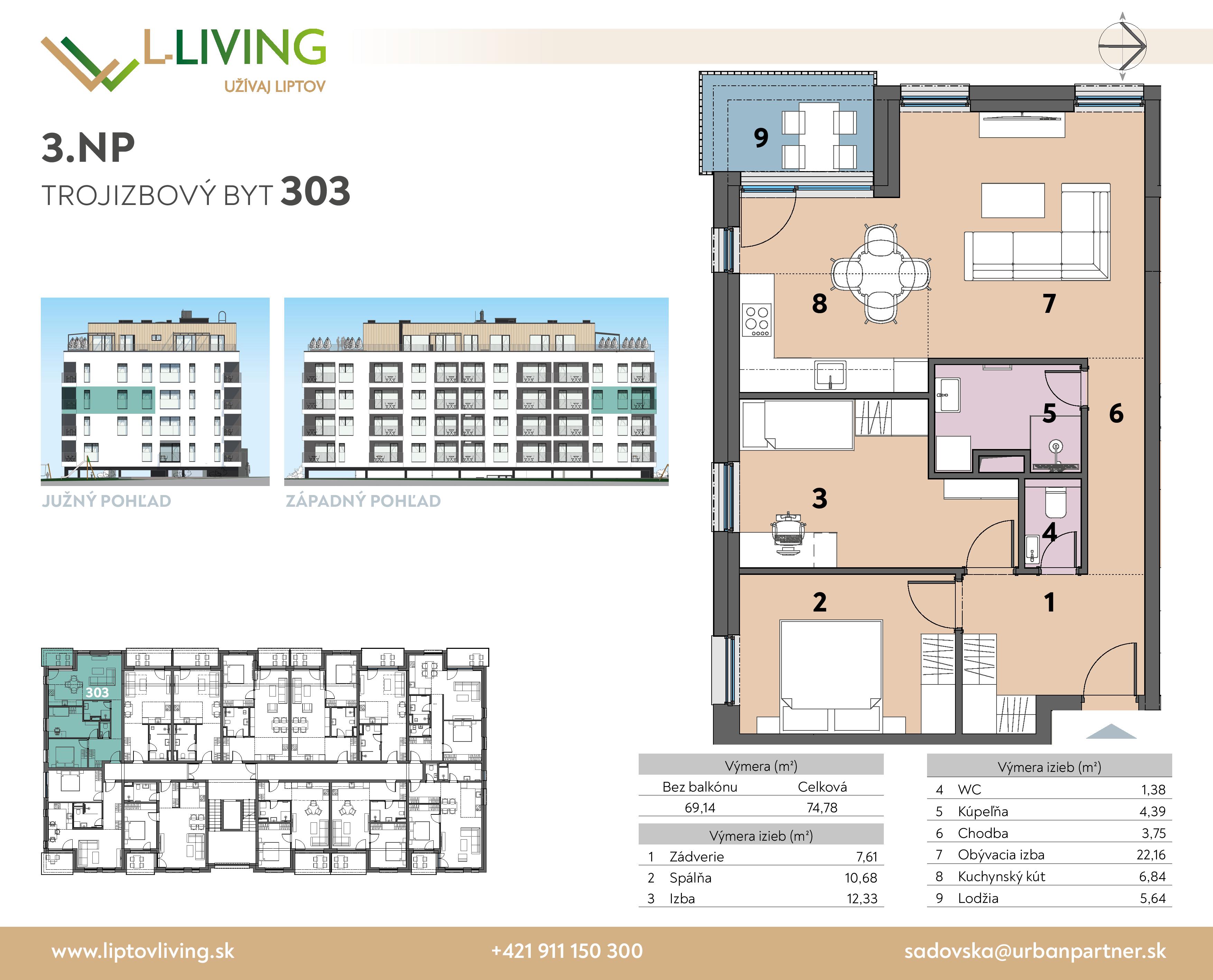 Liptov Living - 303 - Pôdorys