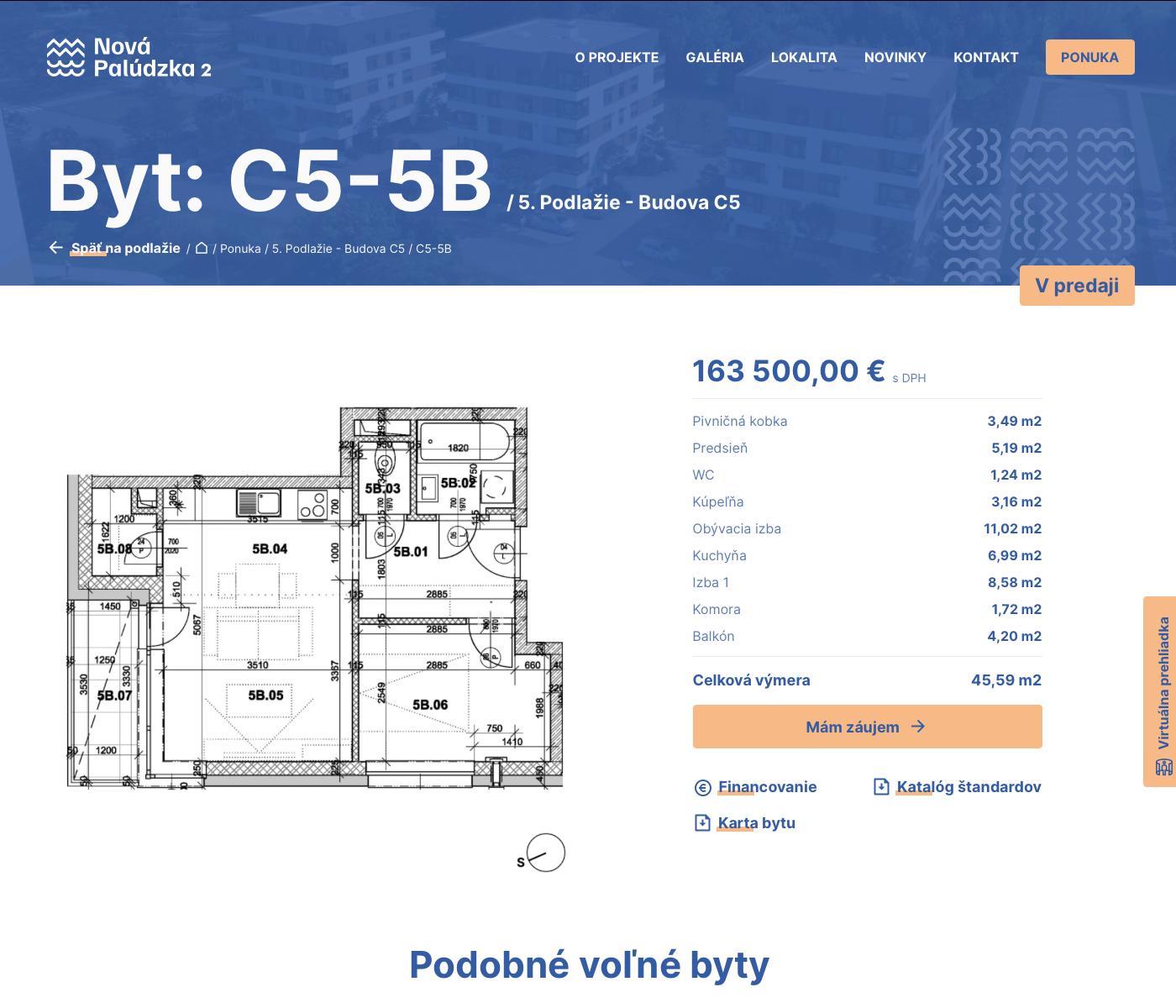 Nová Palúdzka 2 - C5-5B - Pôdorys