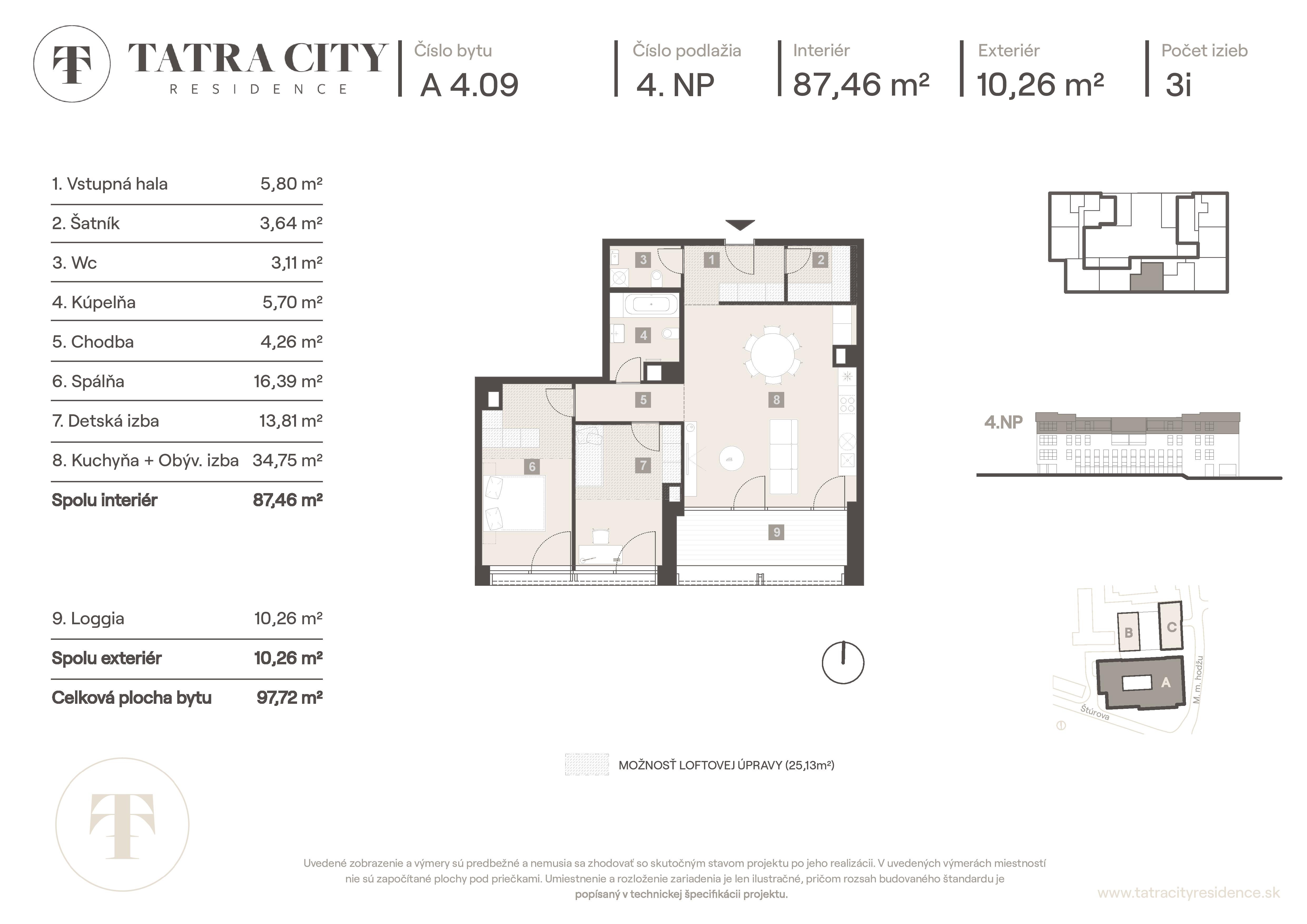 Tatra City Residence - A 4.09 - Pôdorys