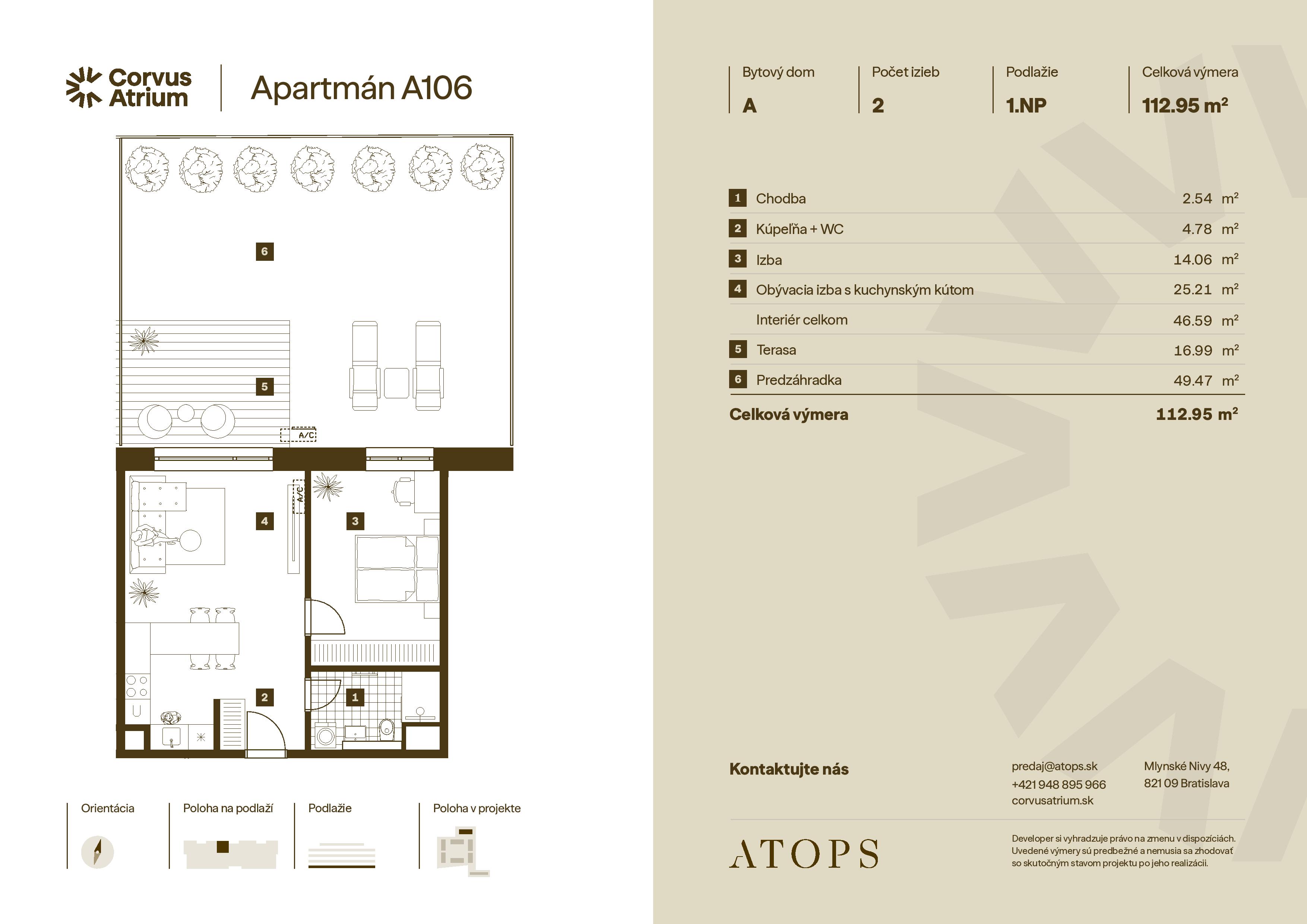 Corvus Malacky - A106 - Pôdorys