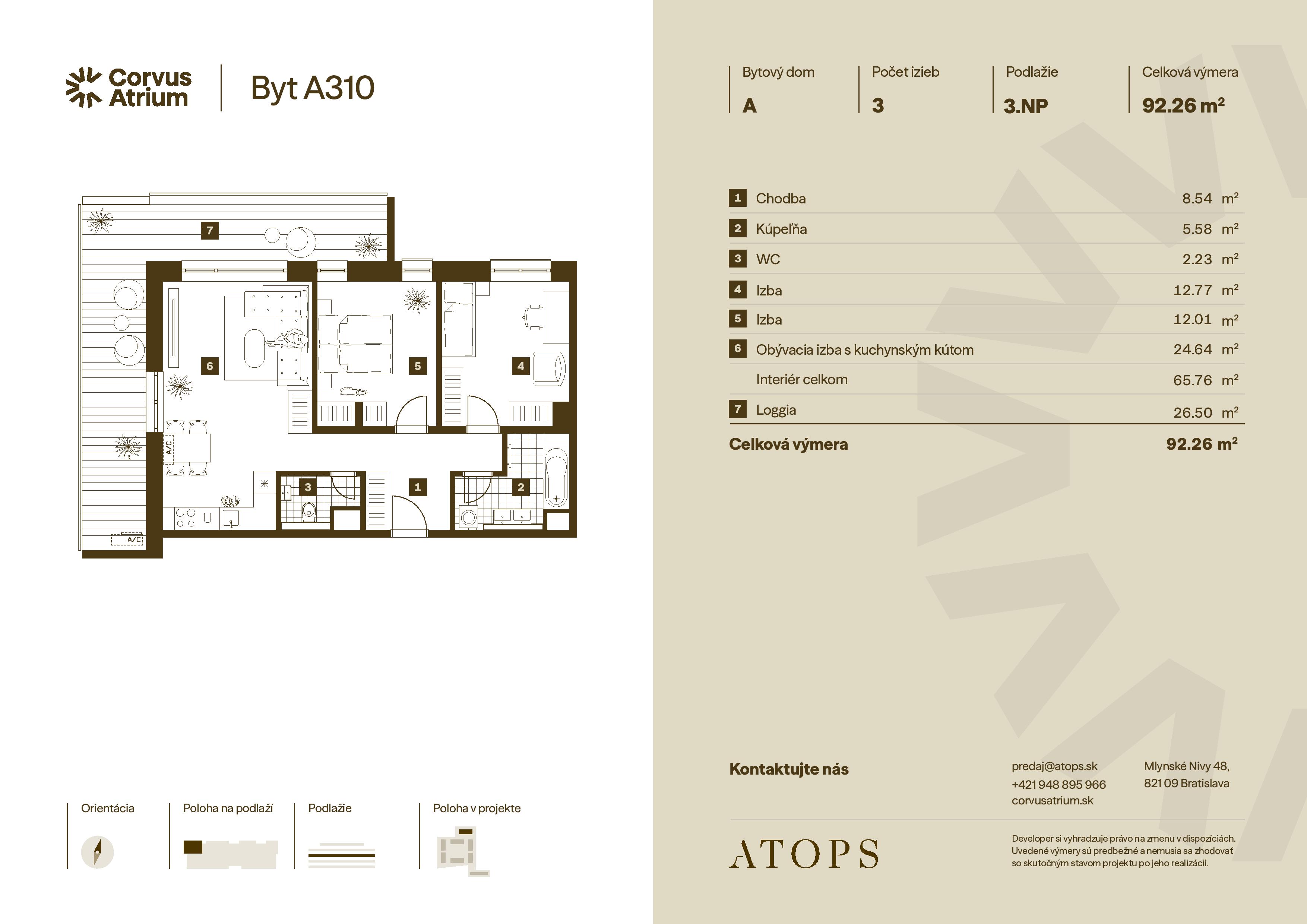 Corvus Malacky - A310 - Pôdorys