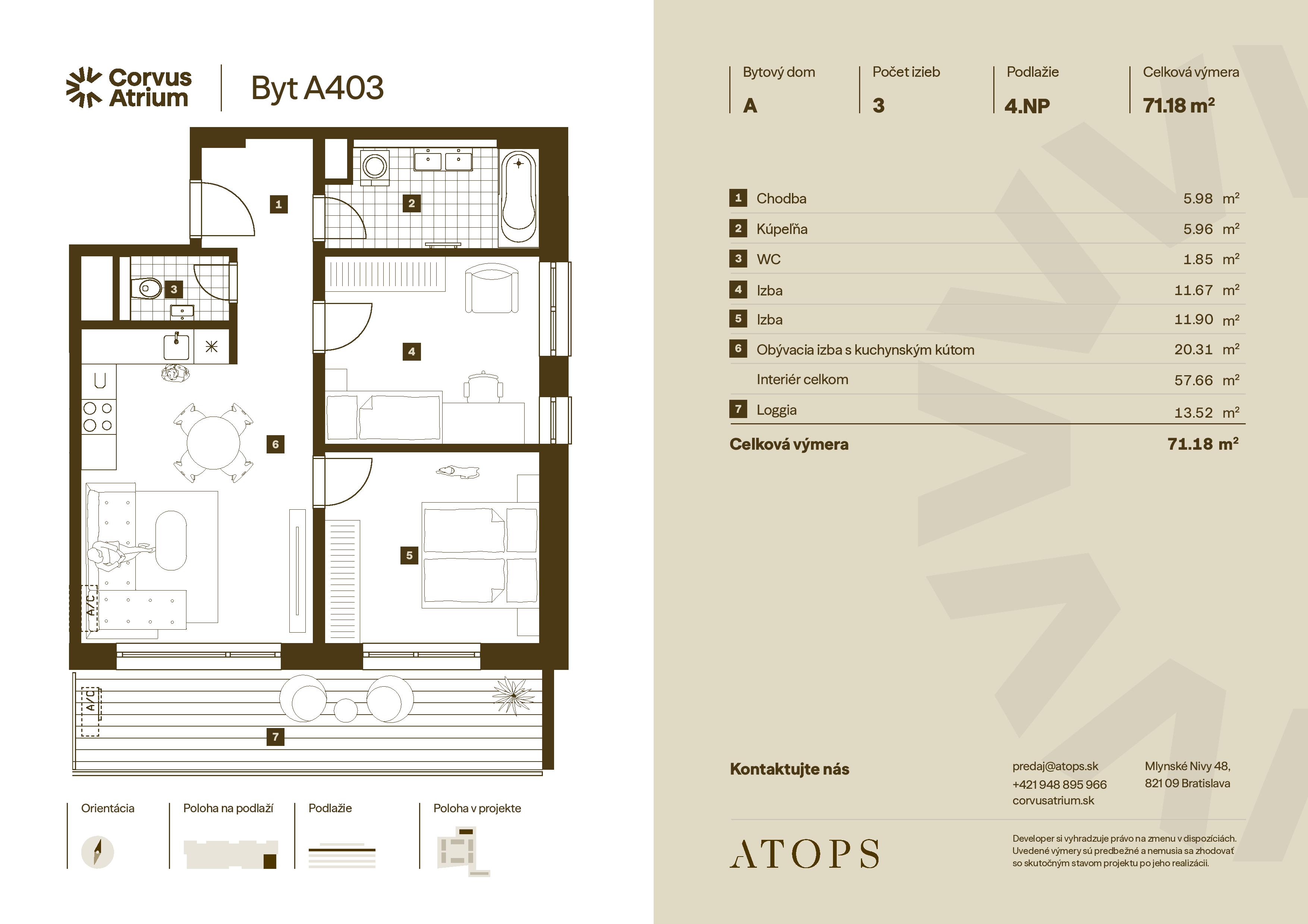 Corvus Malacky - A403 - Pôdorys