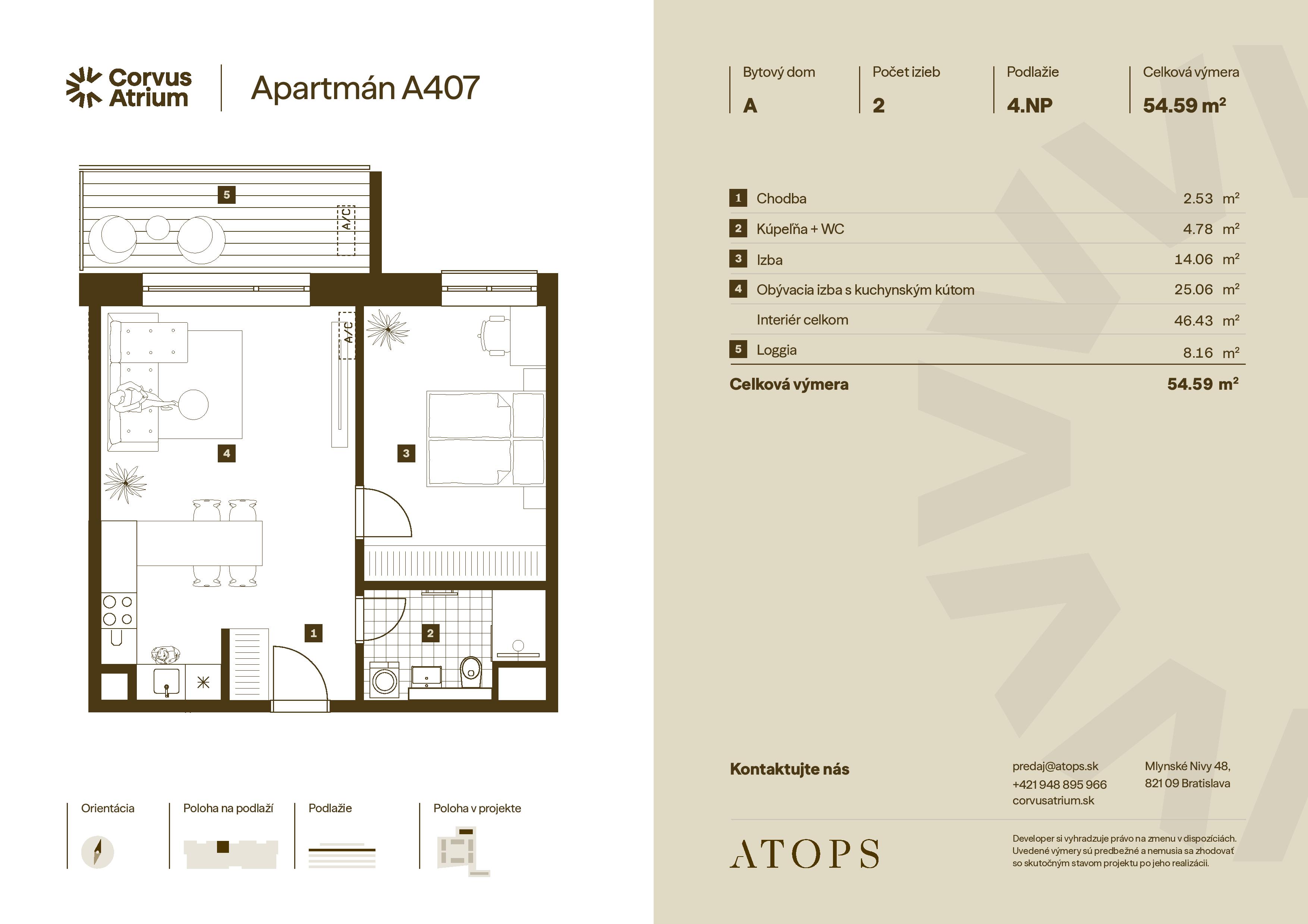 Corvus Malacky - A407 - Pôdorys