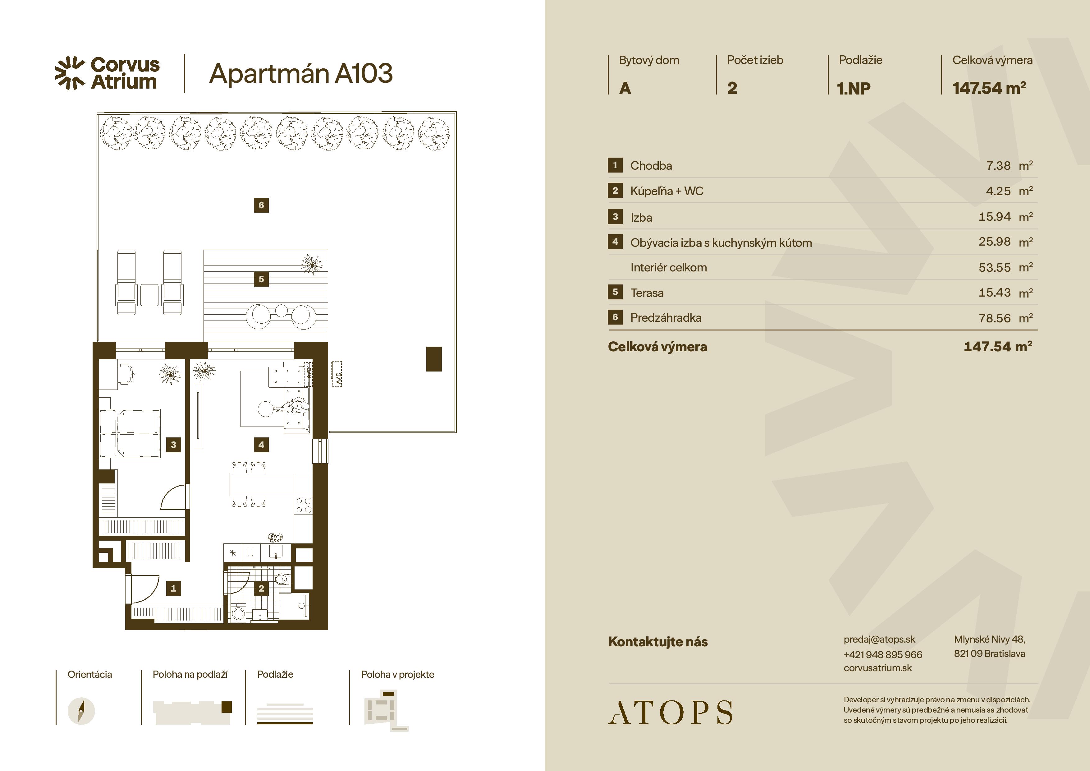 Corvus Malacky - A103 - Pôdorys