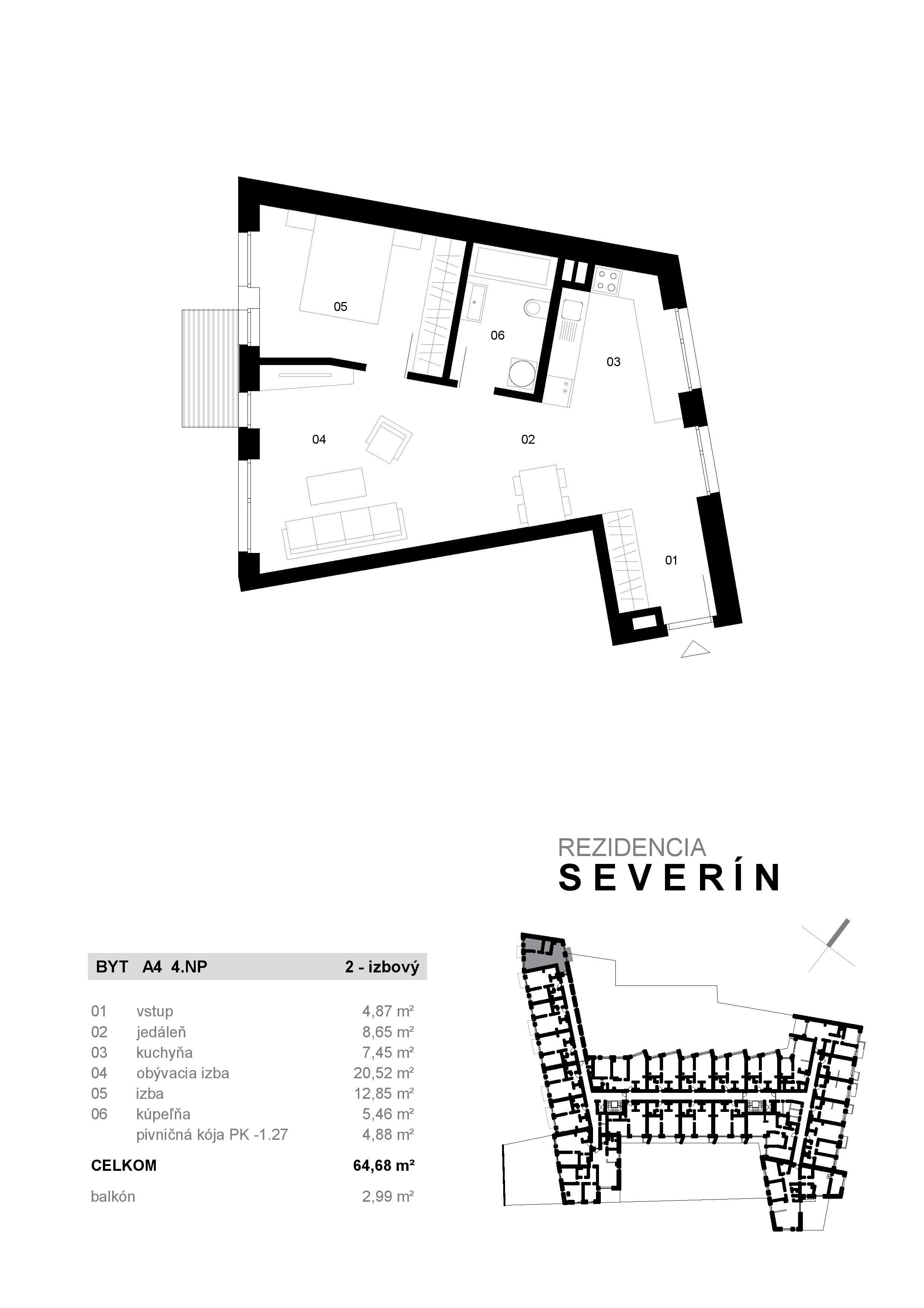 Severin Residence - A4 - Pôdorys