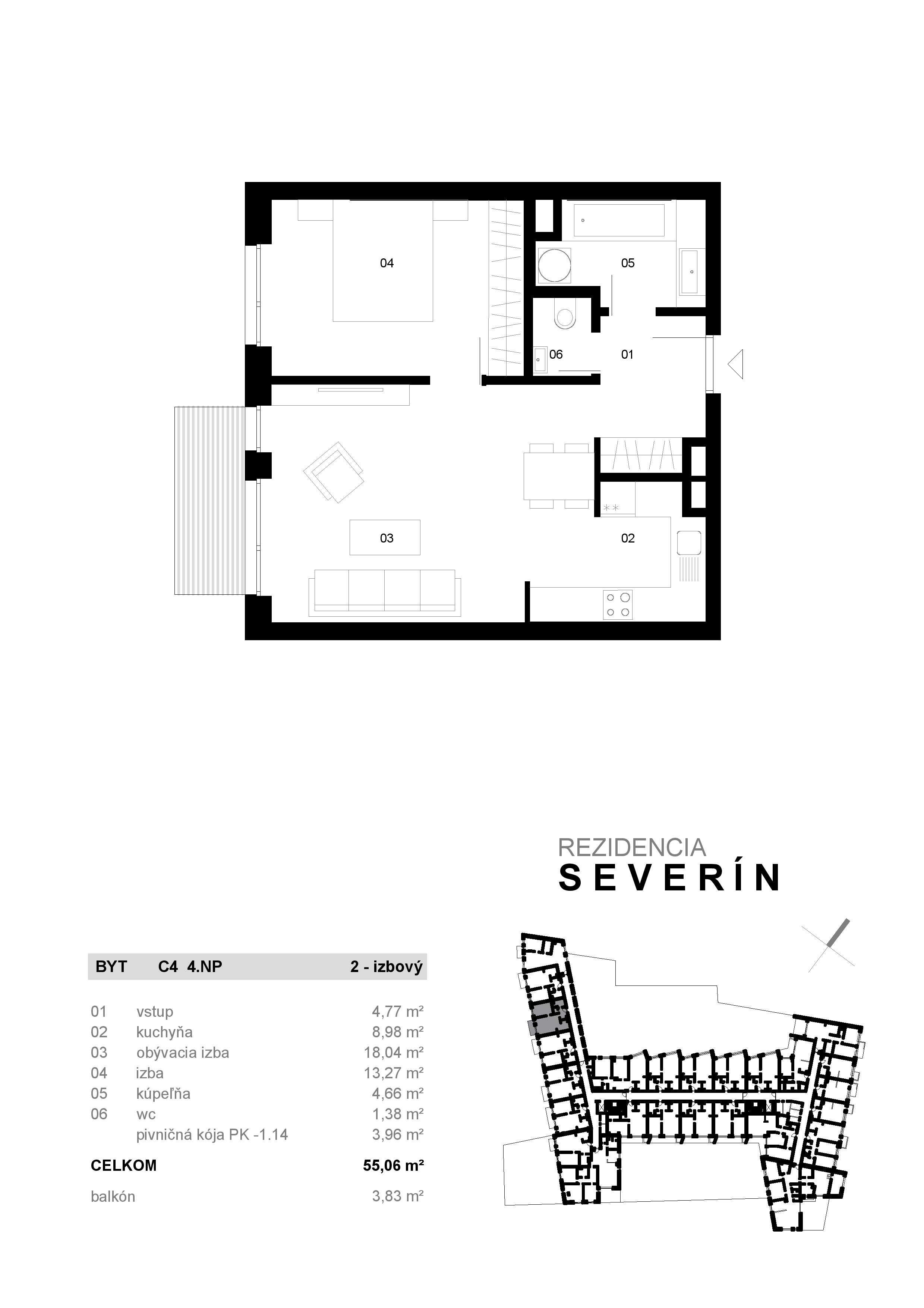 Severin Residence - C4 - Pôdorys