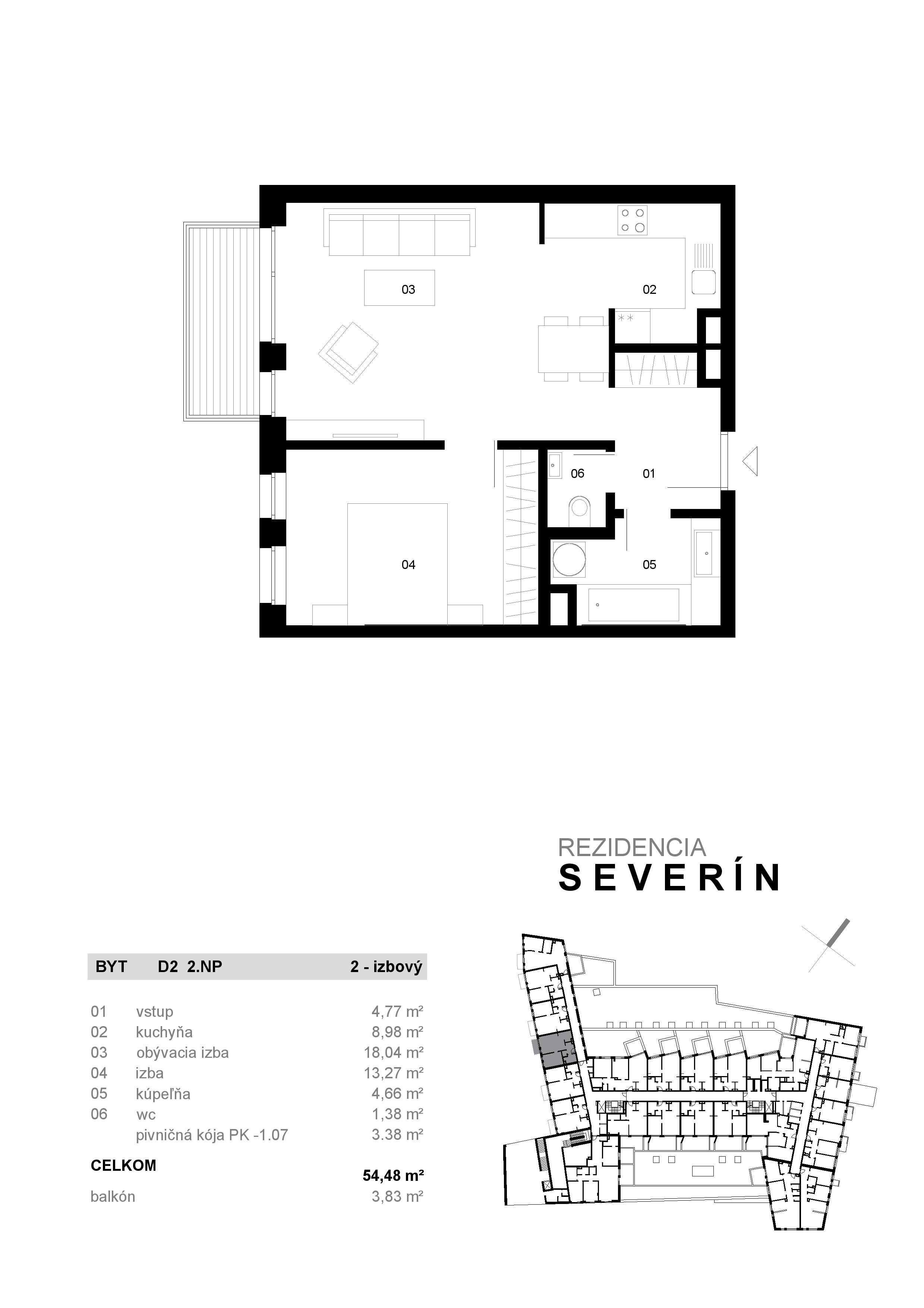 Severin Residence - D2 - Pôdorys