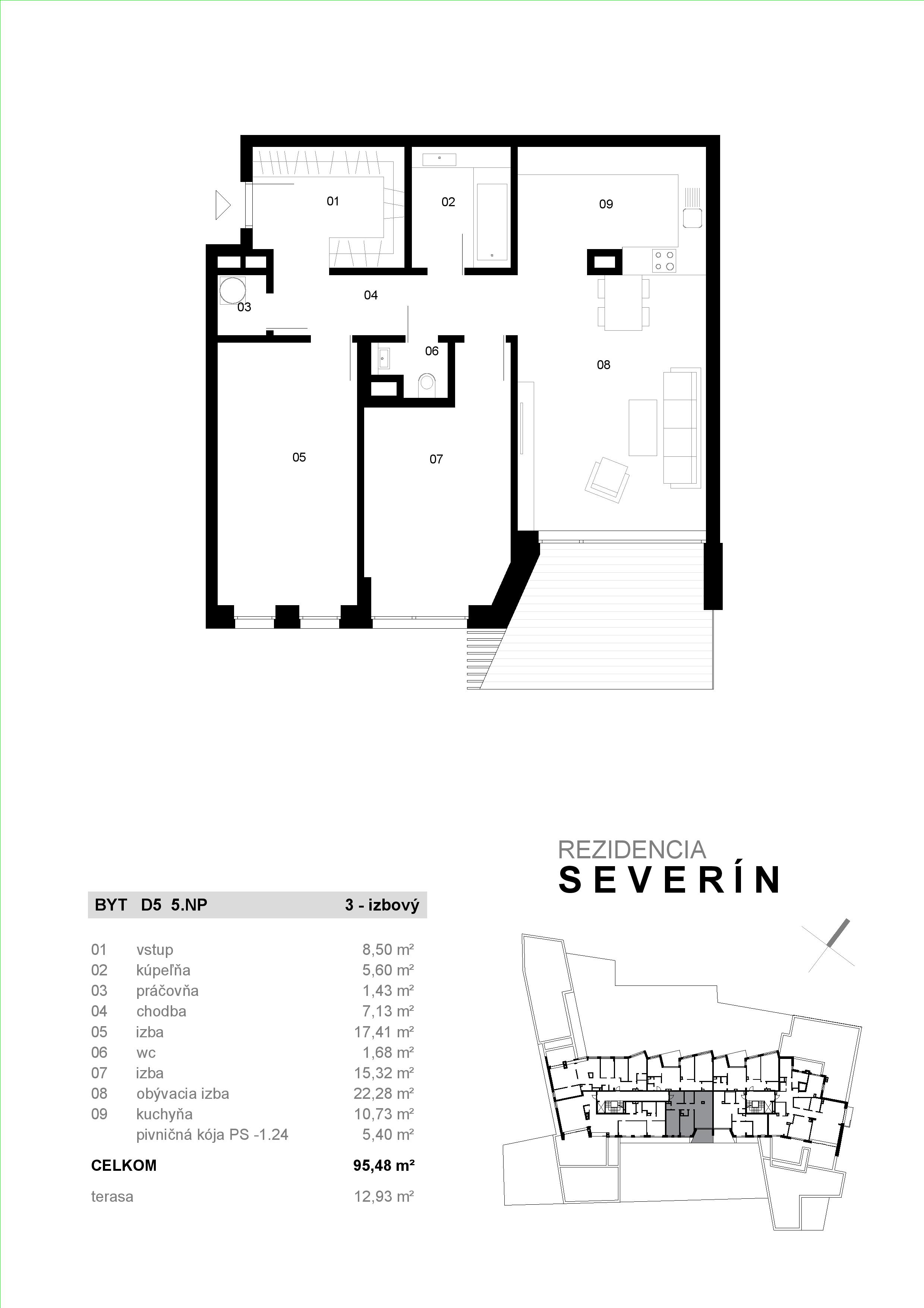 Severin Residence - D5 - Pôdorys