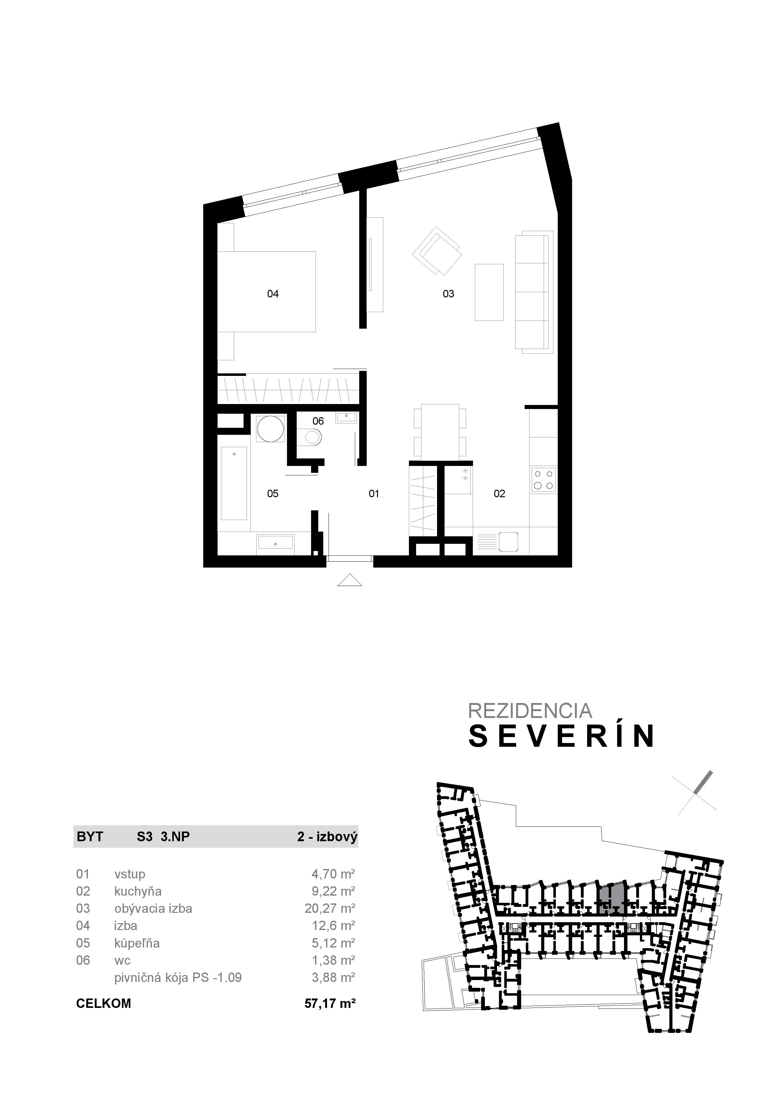 Severin Residence - S3 - Pôdorys
