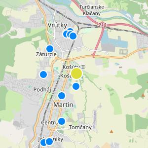 Byty Košúty - map