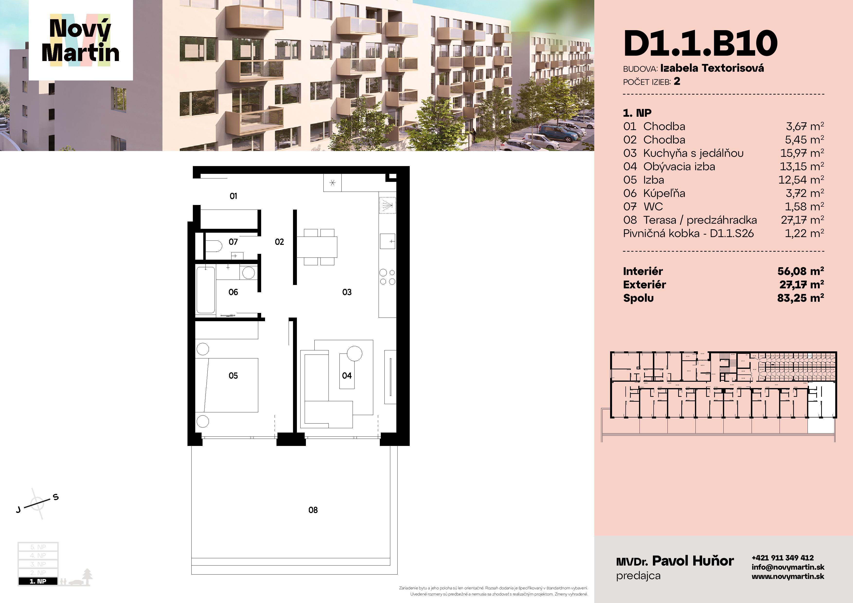 Nový Martin - D1.1.B10 - Pôdorys
