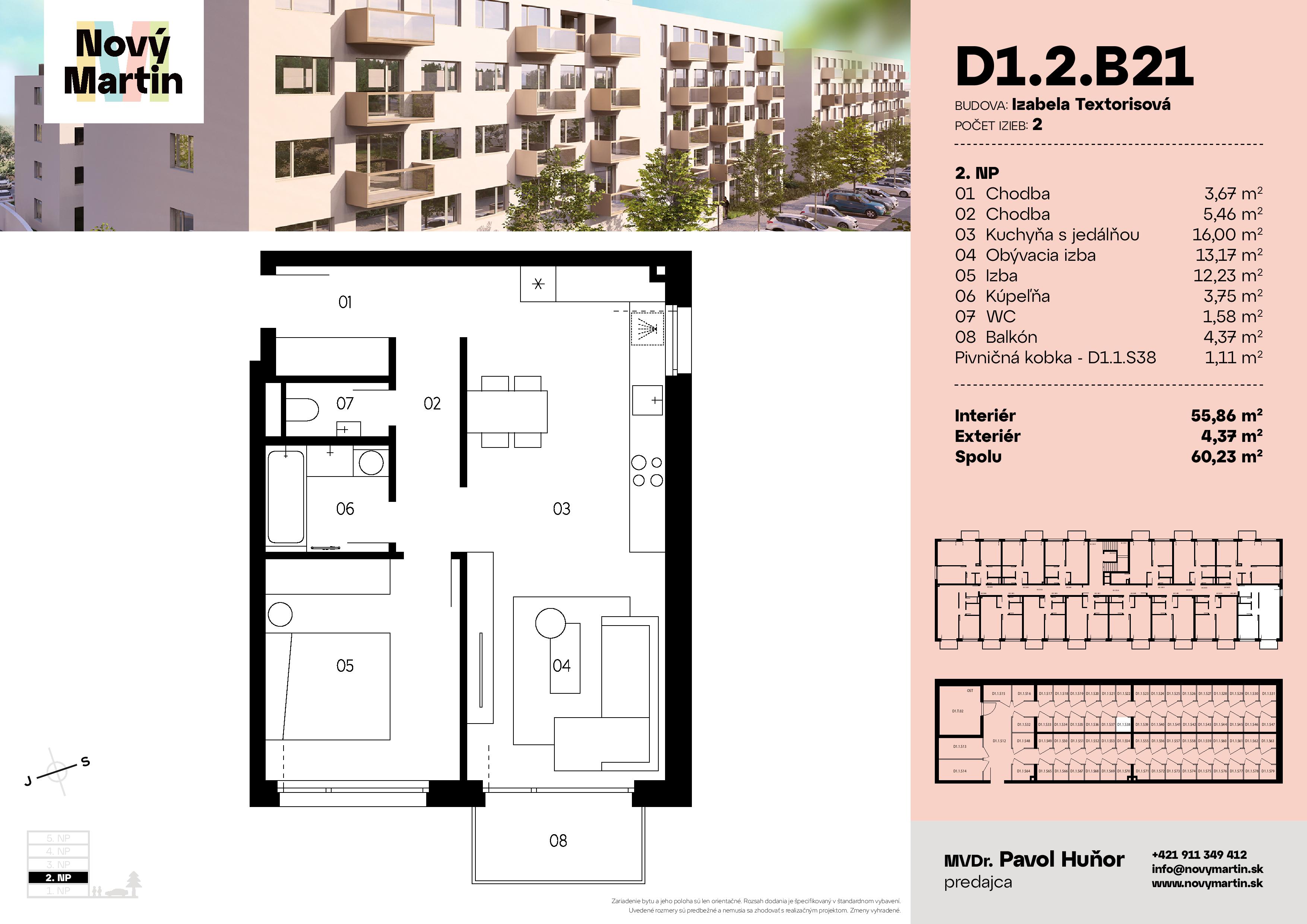 Nový Martin - D1.2.B21 - Pôdorys