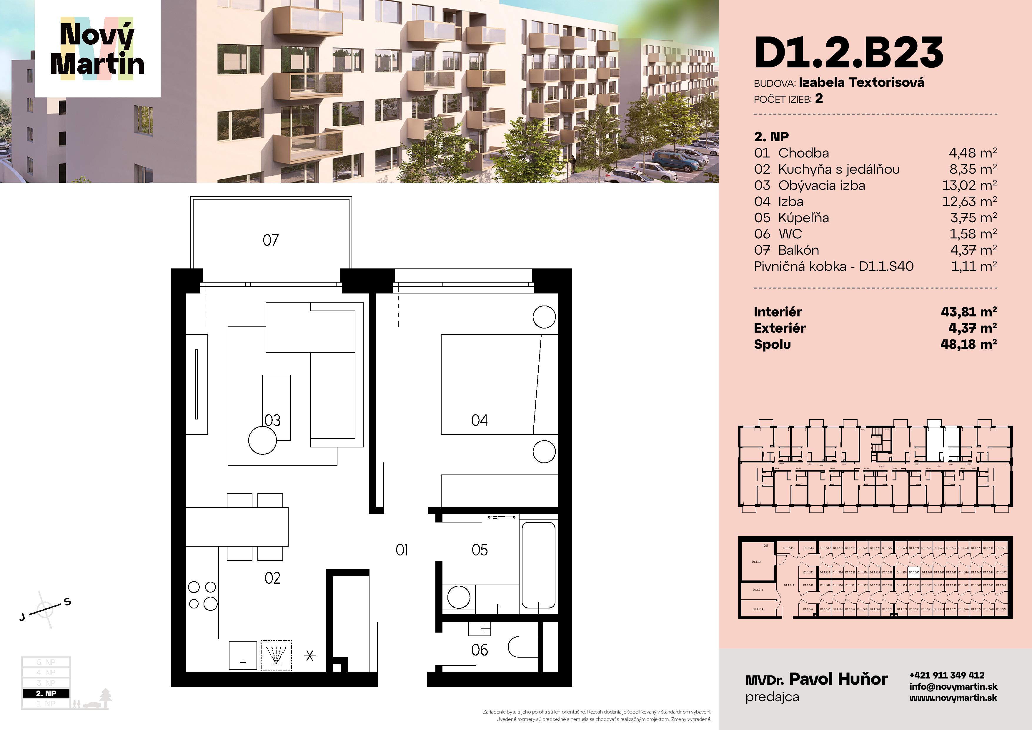 Nový Martin - D1.2.B23 - Pôdorys