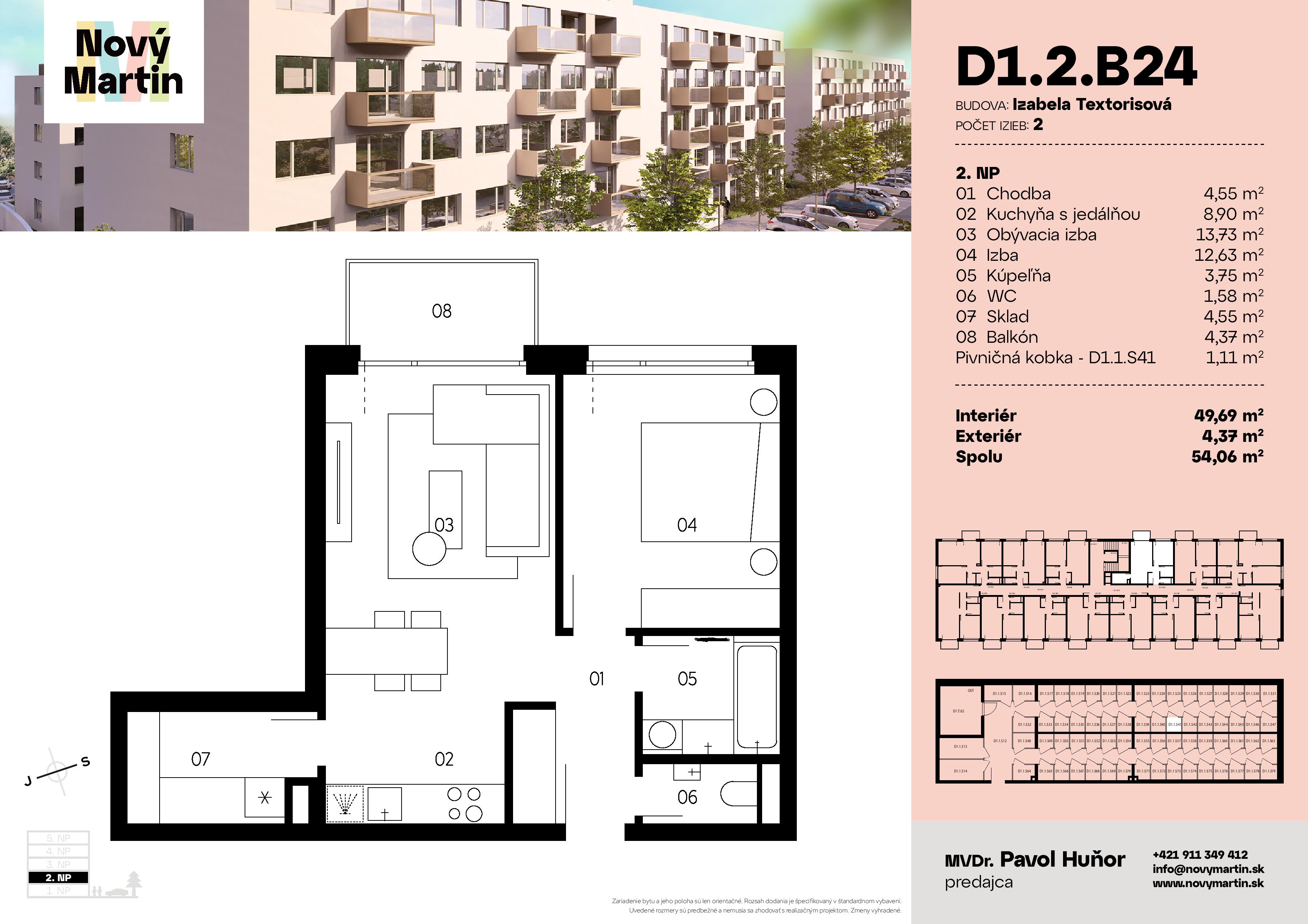 Nový Martin - D1.2.B24 - Pôdorys