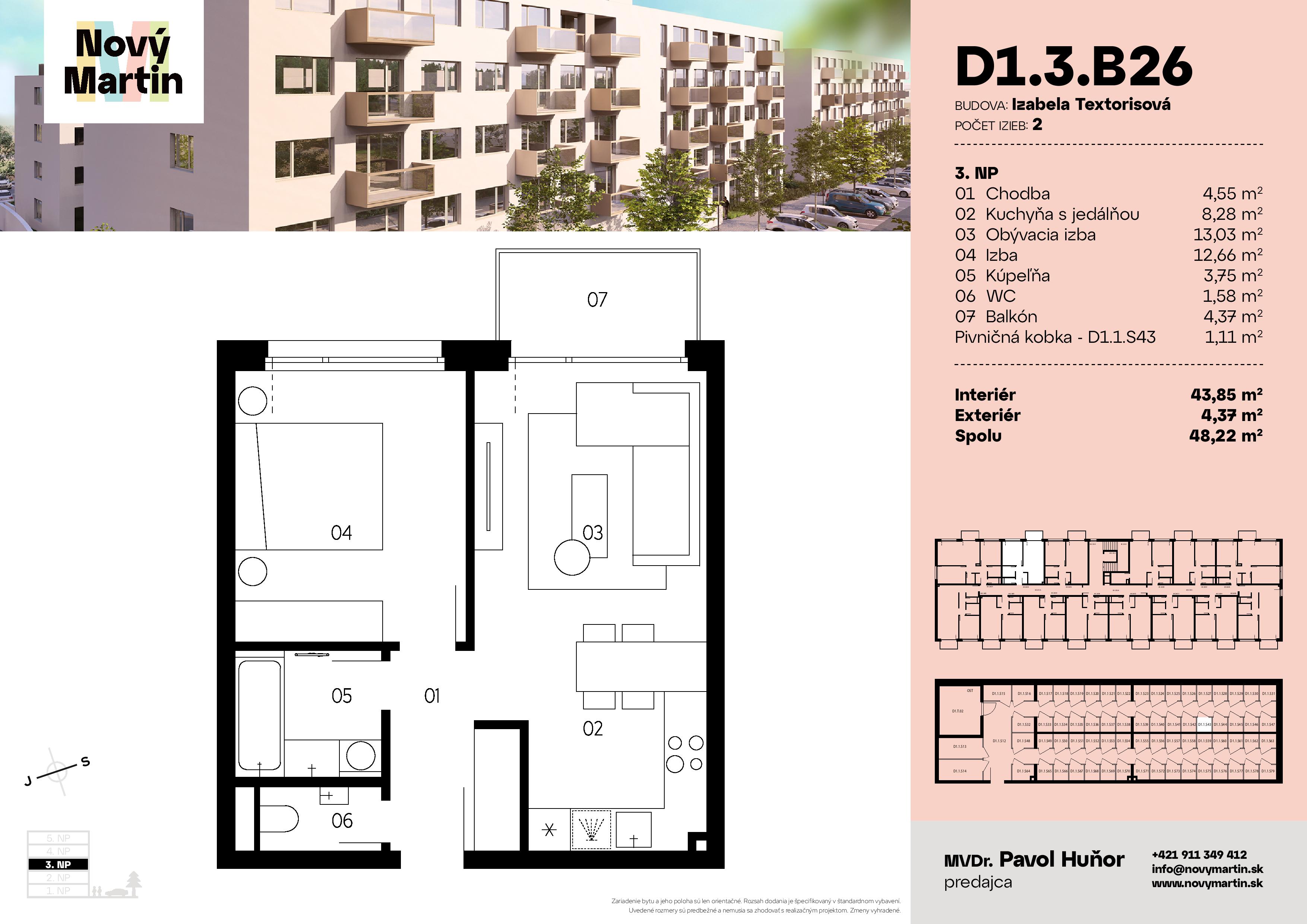 Nový Martin - D1.3.B26 - Pôdorys