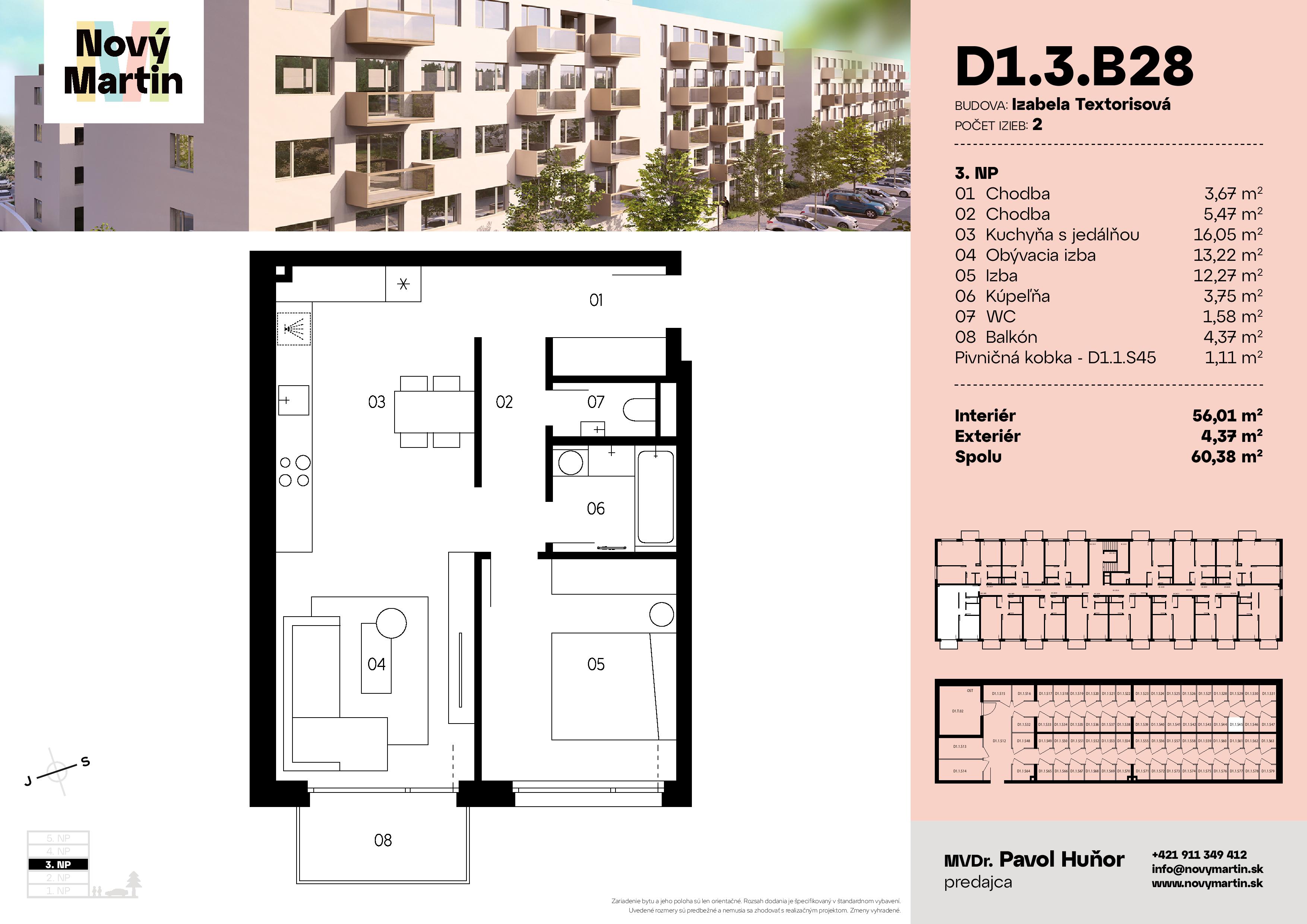 Nový Martin - D1.3.B28 - Pôdorys