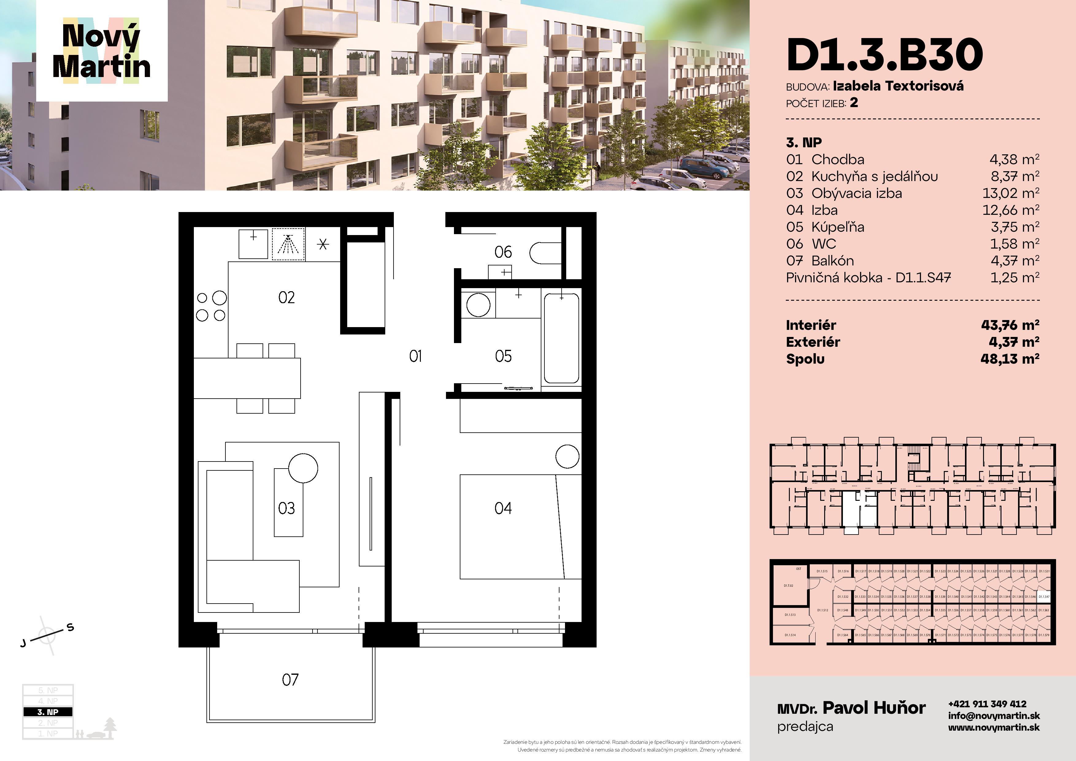 Nový Martin - D1.3.B30 - Pôdorys