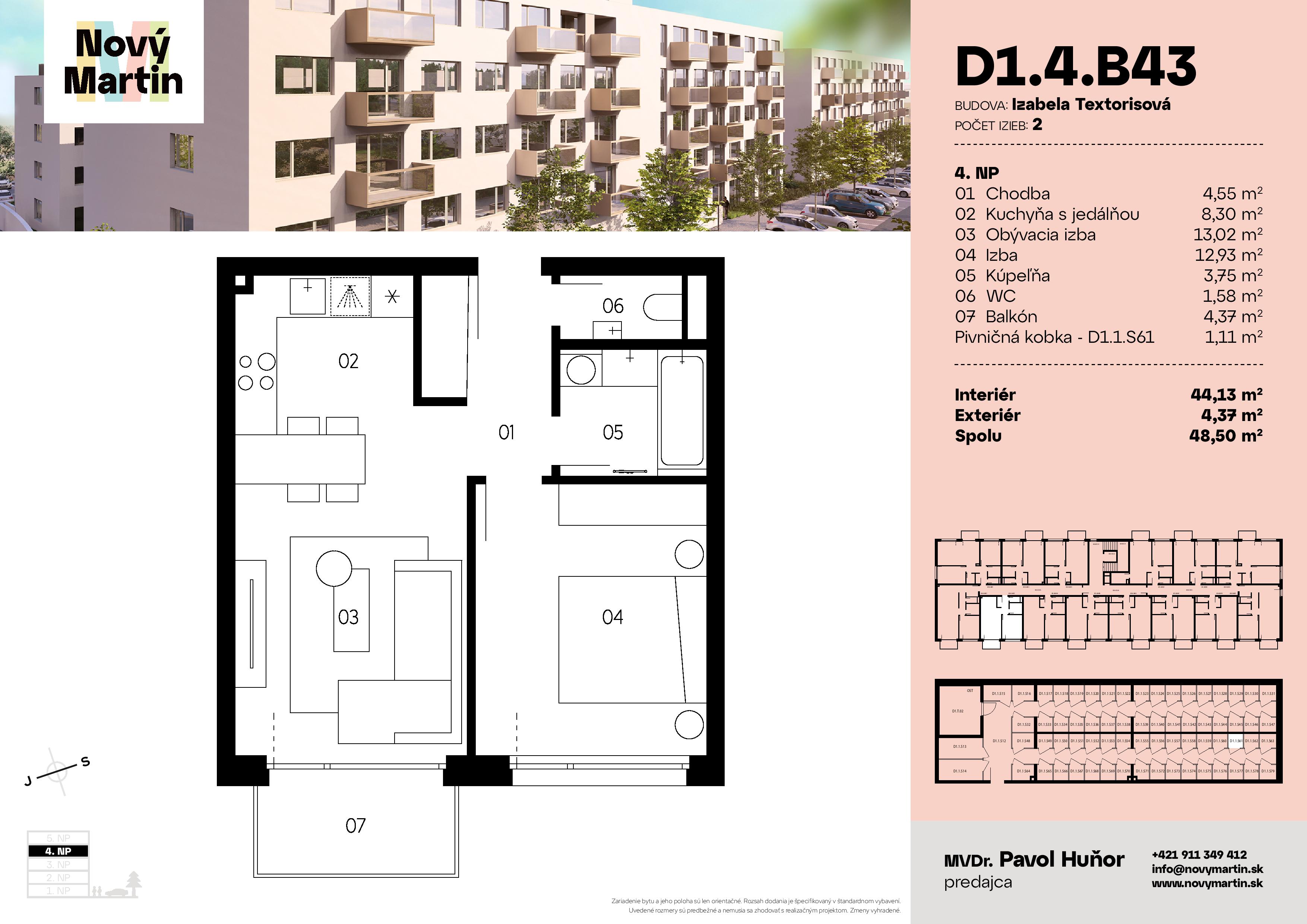 Nový Martin - D1.4.B43 - Pôdorys