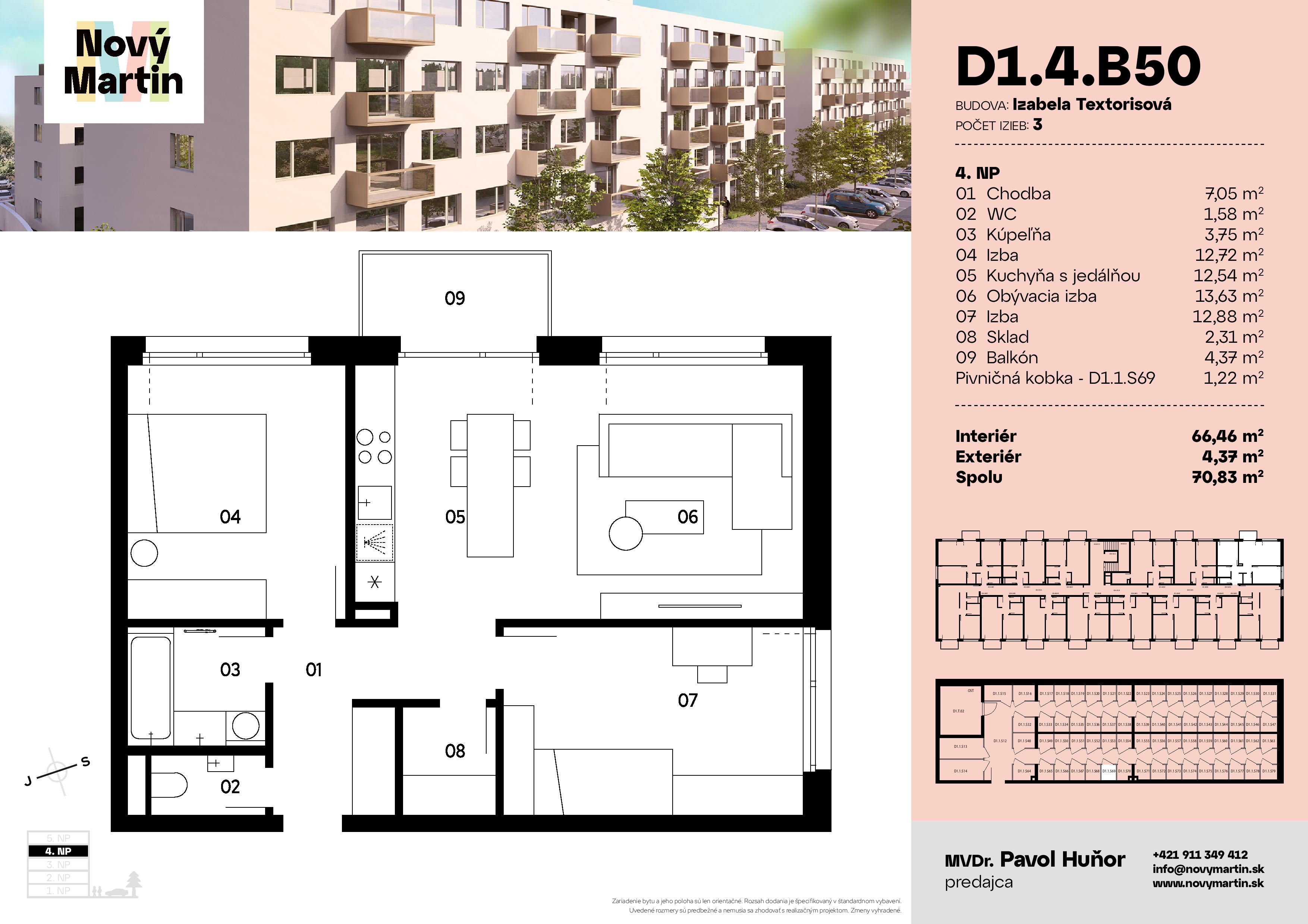 Nový Martin - D1.4.B50 - Pôdorys