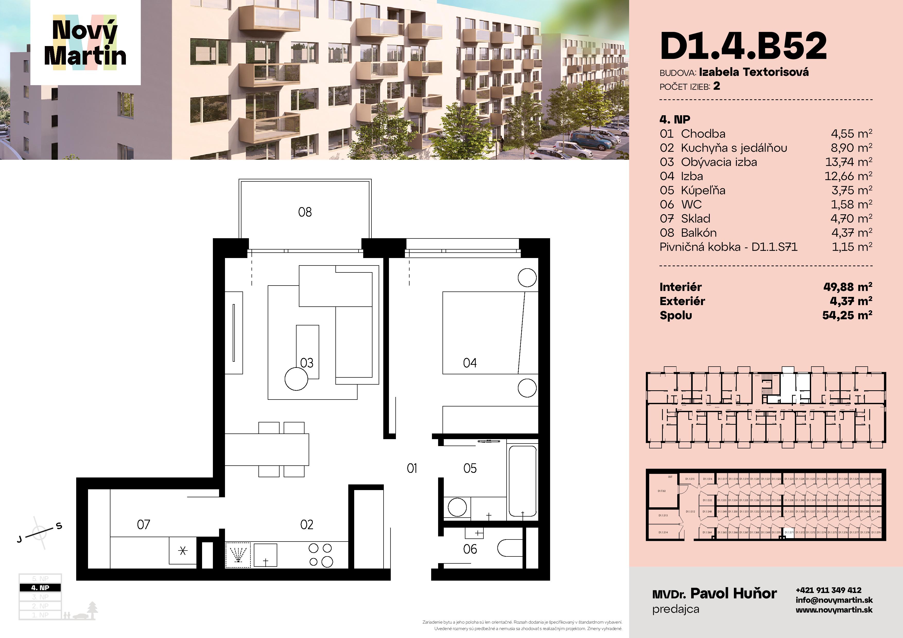 Nový Martin - D1.4.B52 - Pôdorys