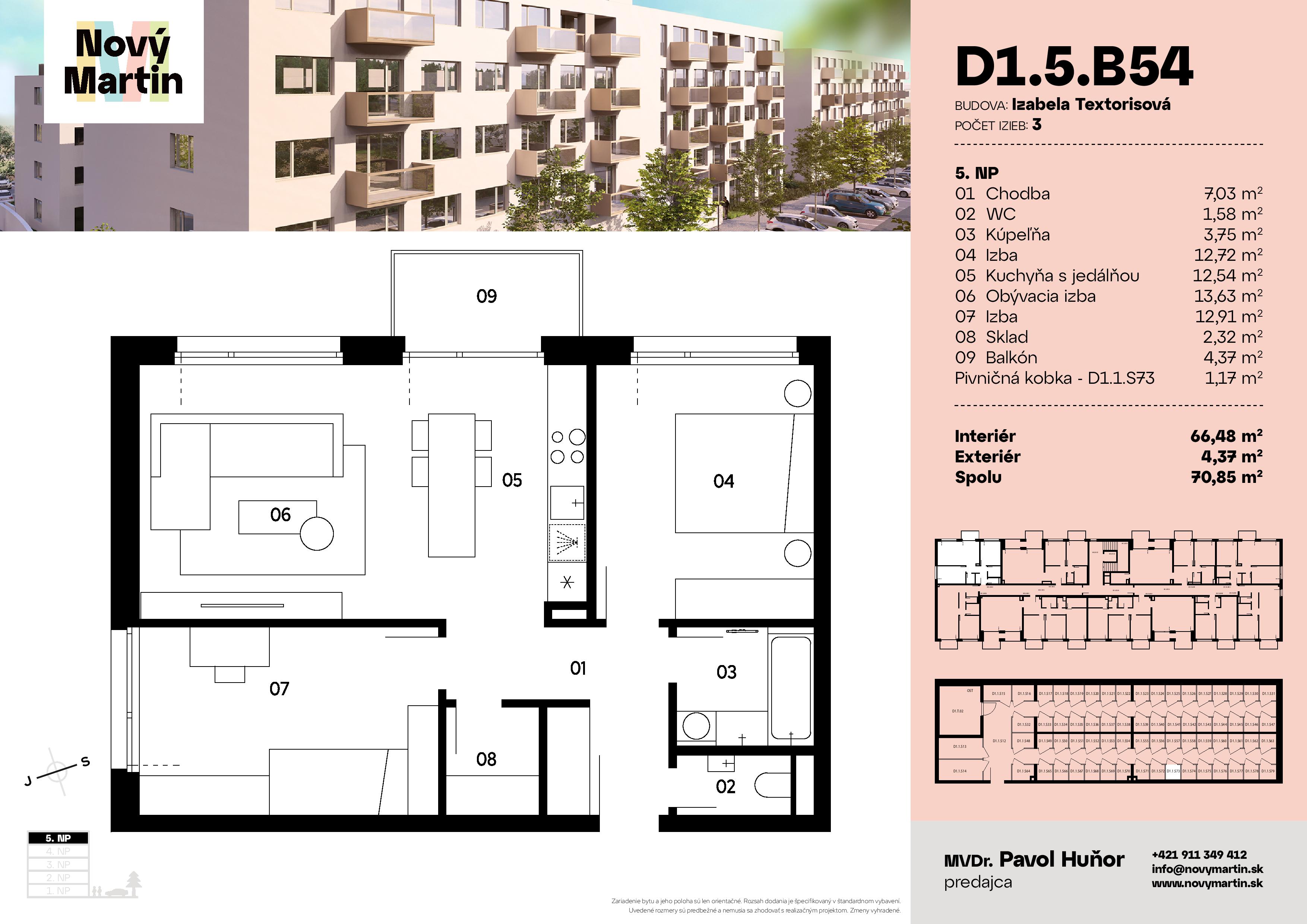 Nový Martin - D1.5.B54 - Pôdorys