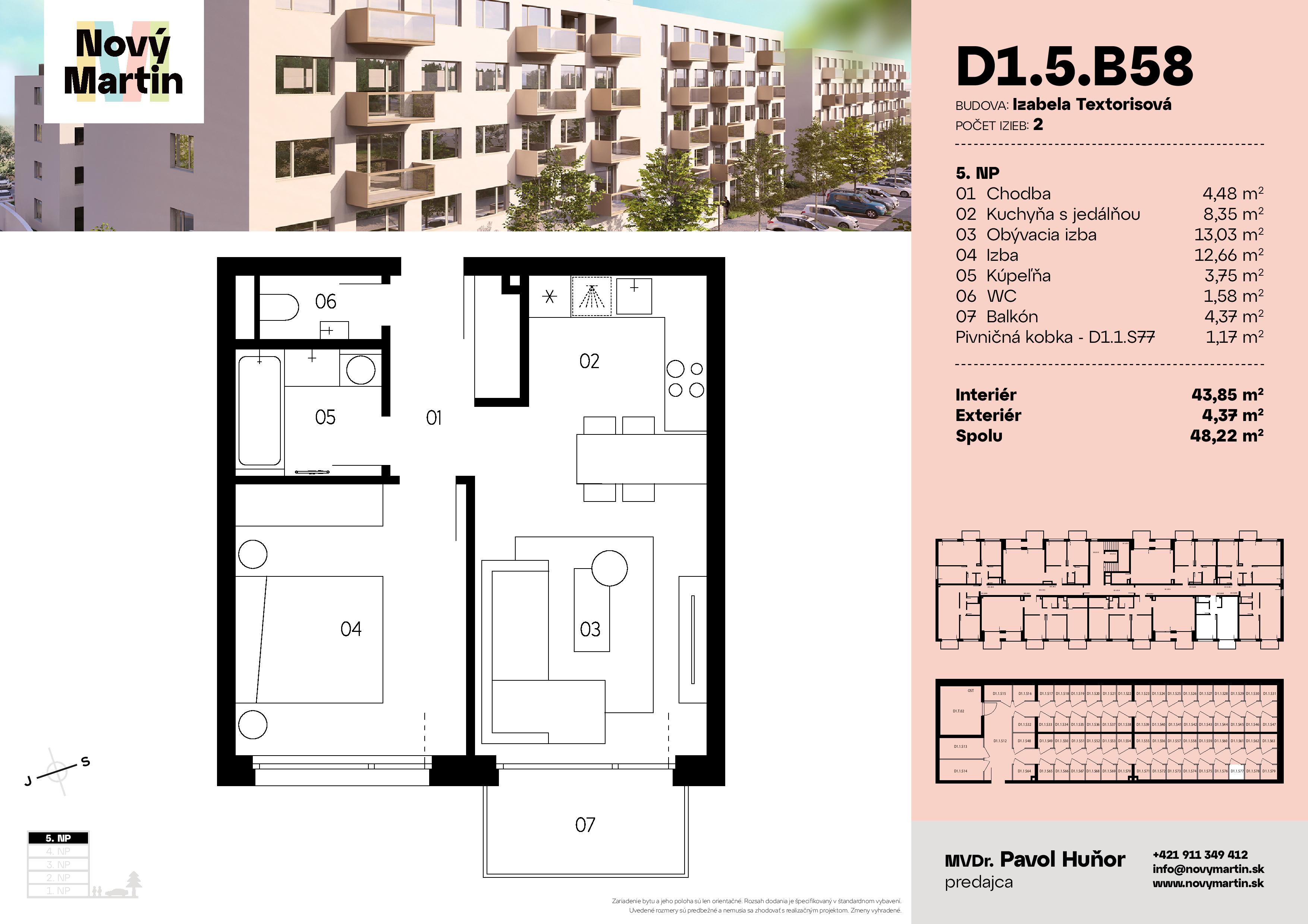 Nový Martin - D1.5.B58 - Pôdorys