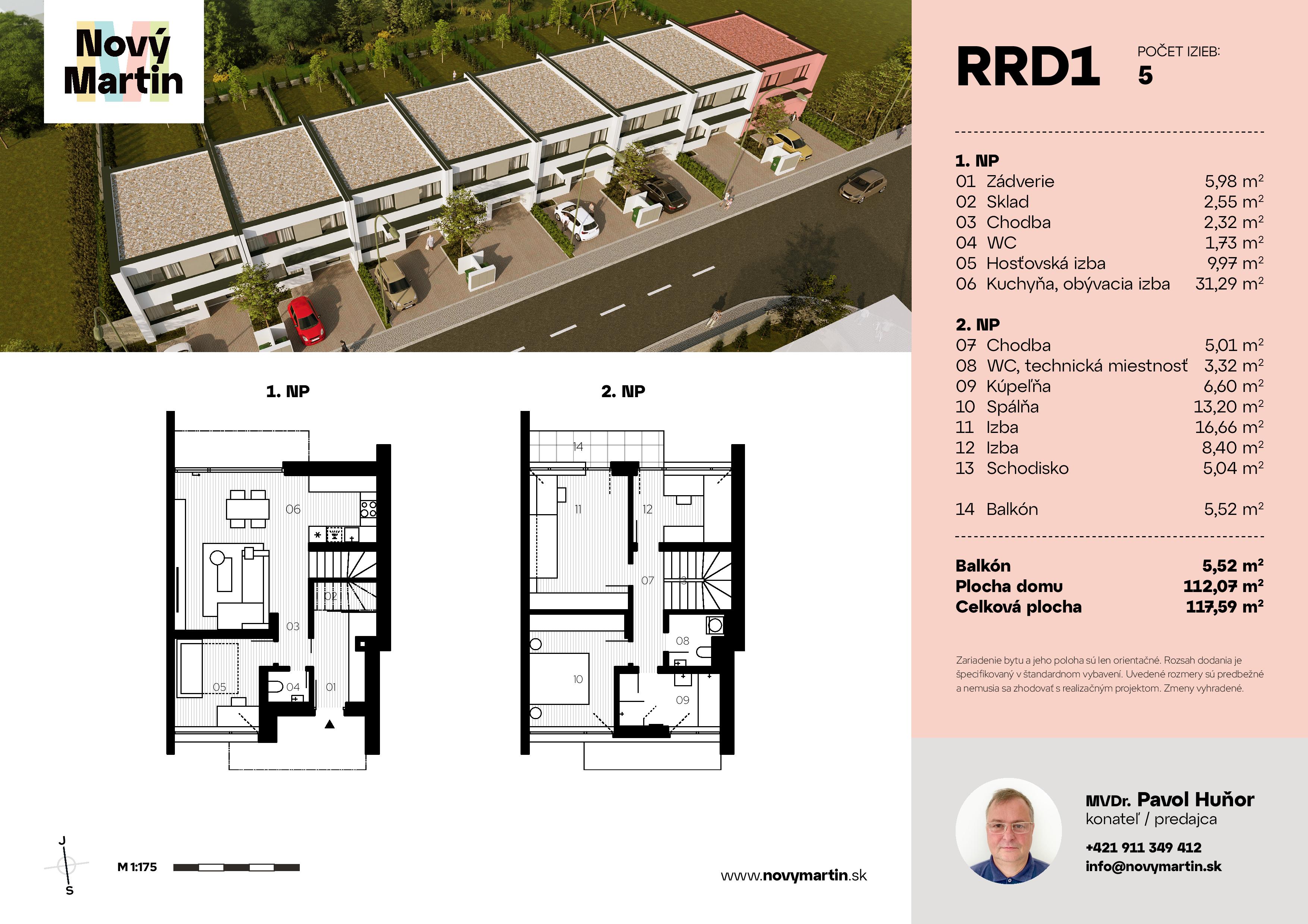 Nový Martin - RRD1 - Pôdorys