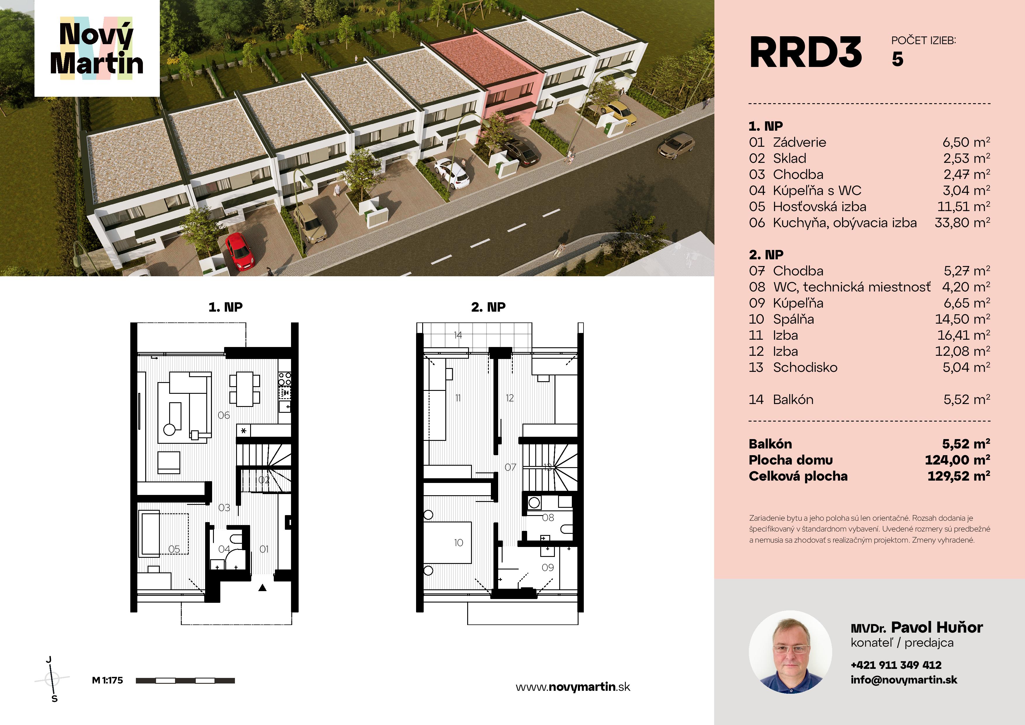Nový Martin - RRD3 - Pôdorys