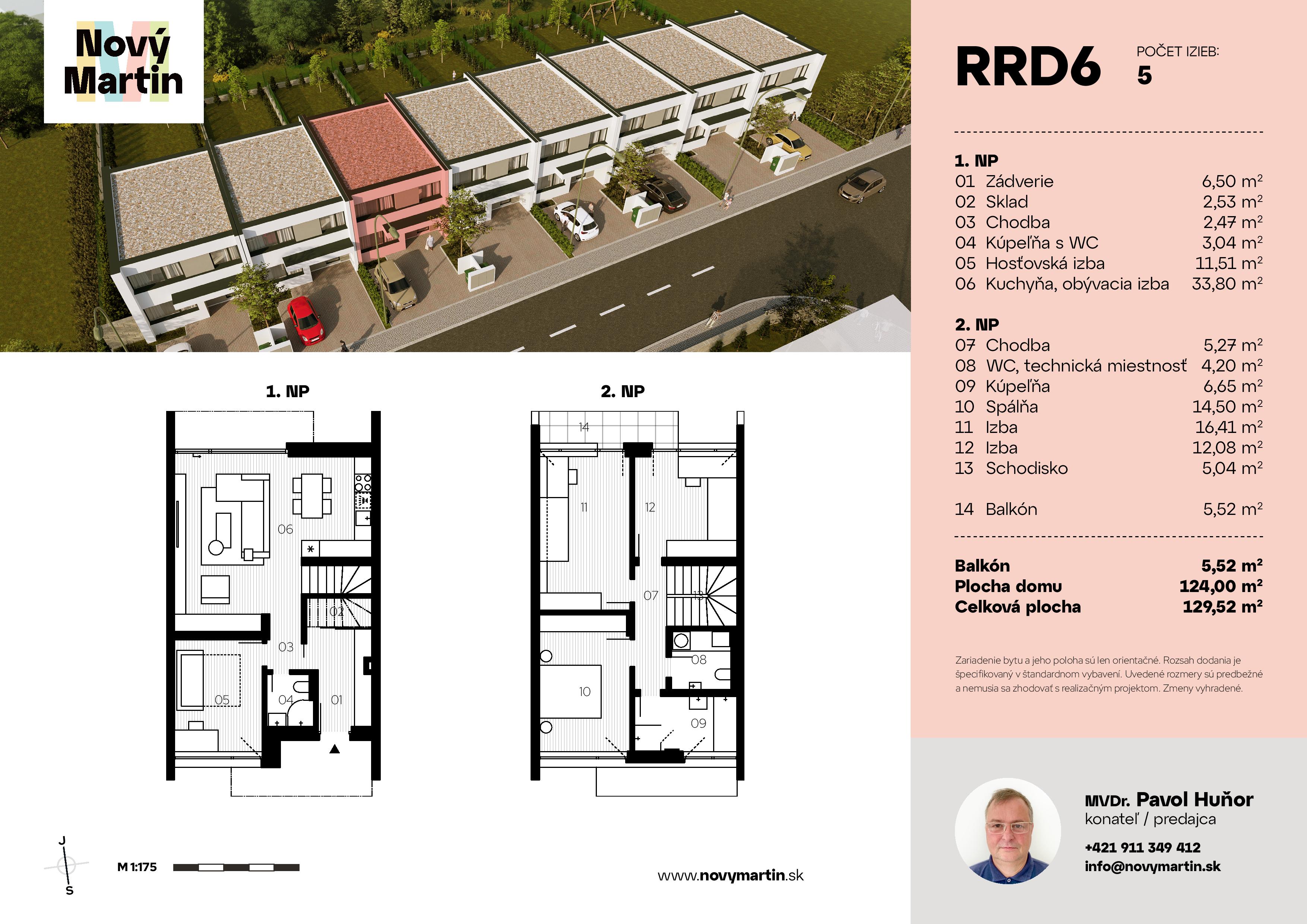 Nový Martin - RRD6 - Pôdorys