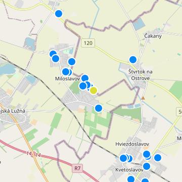Alžbetin Majer - map