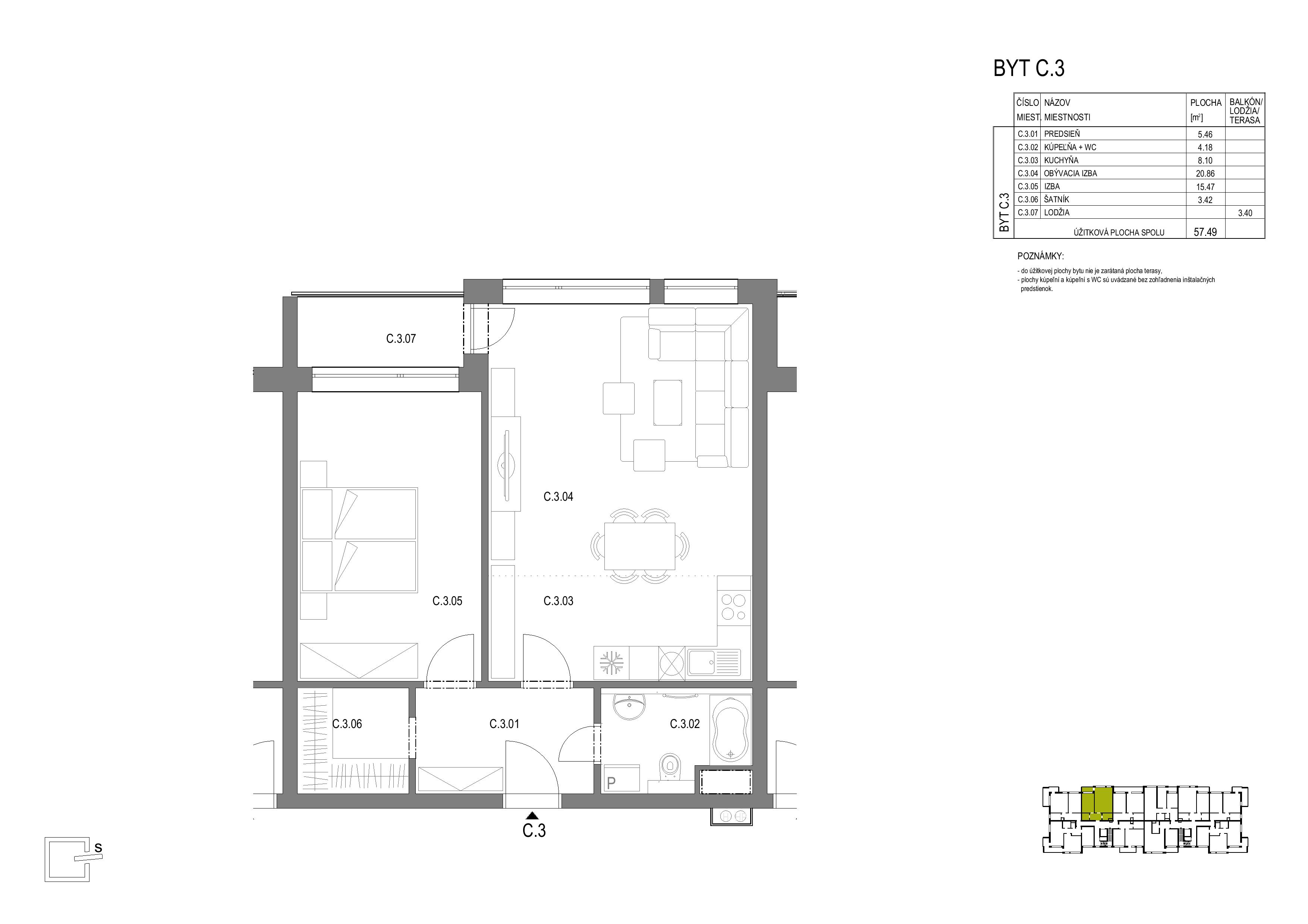 Anna Park - C.3 - Pôdorys