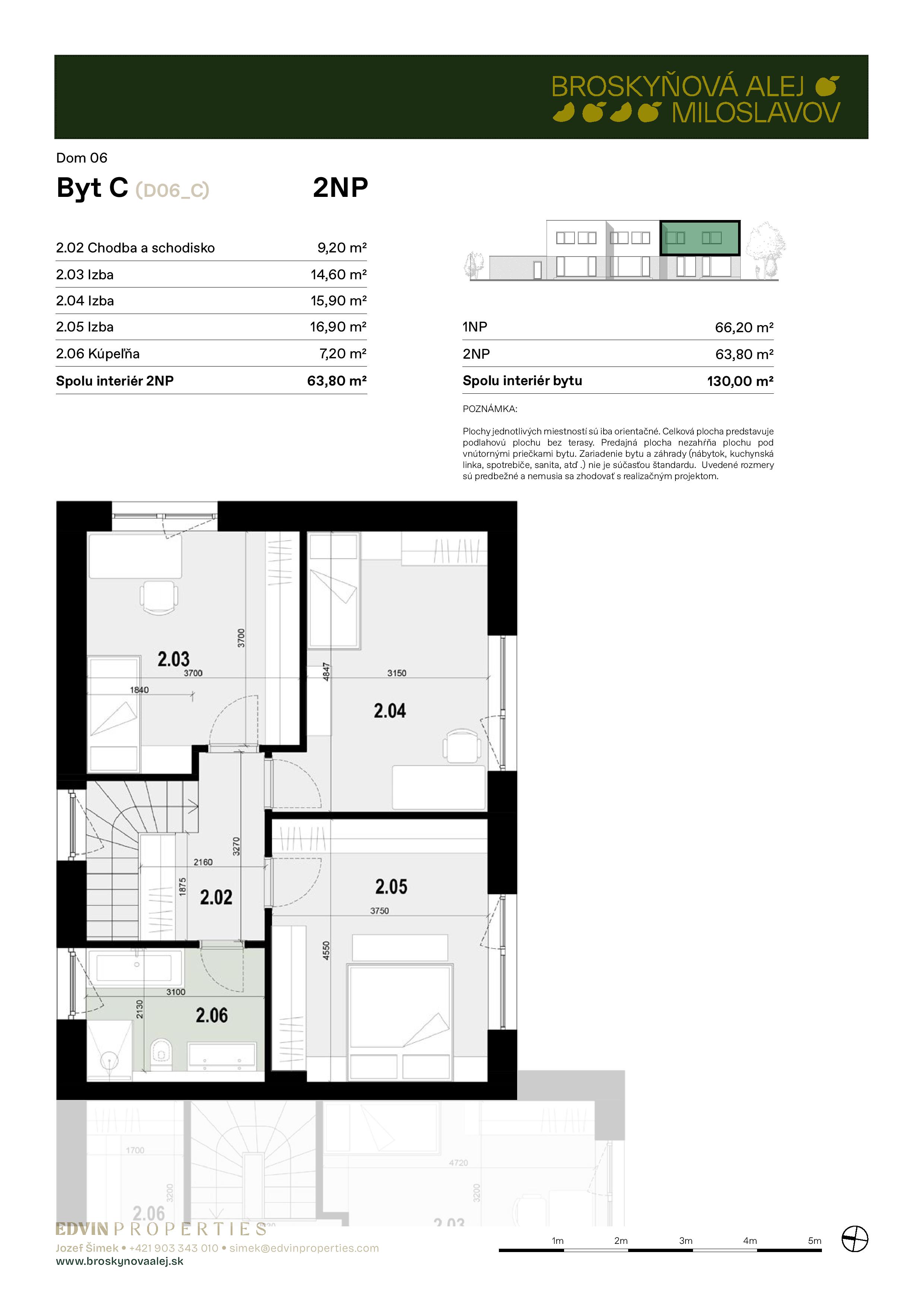 Broskyňová alej - C-6 - Pôdorys