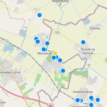 Vila byty - map