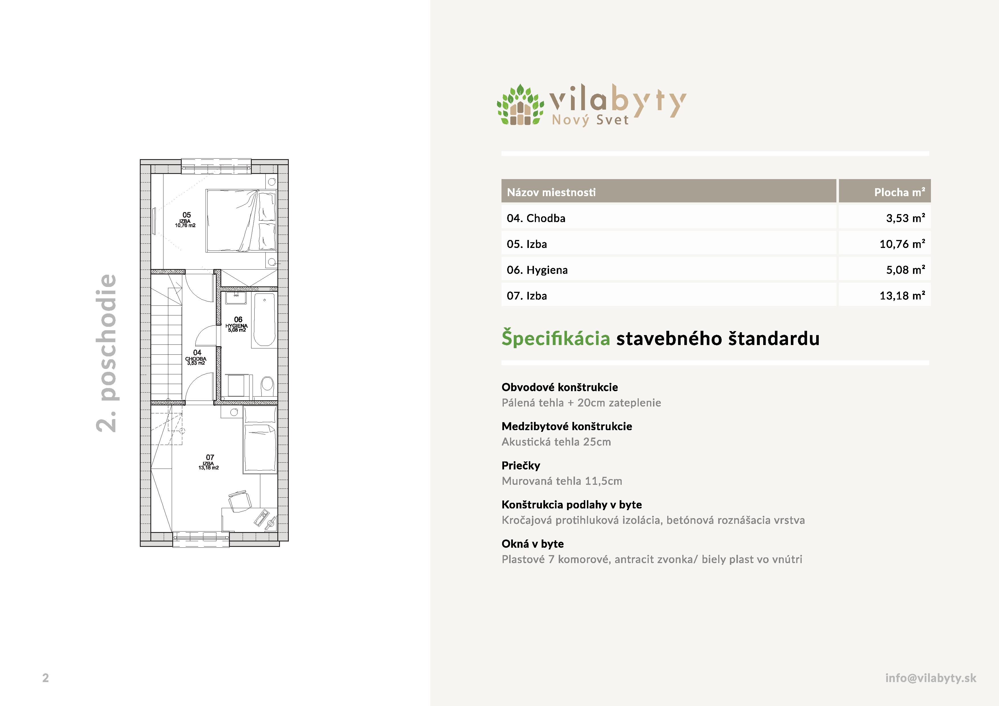 Vila byty - M-02 - Pôdorys